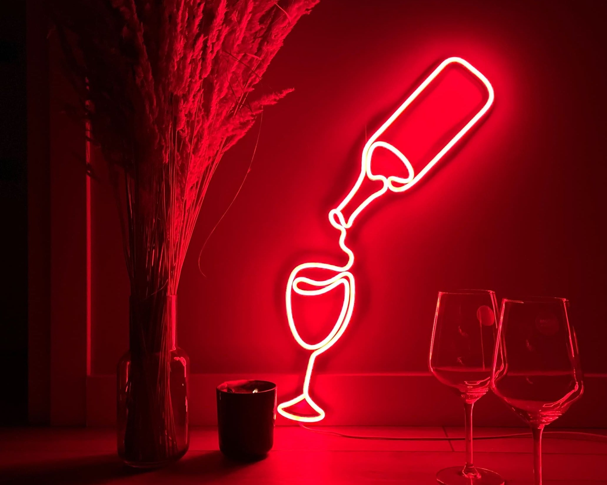 Wine Neon Art neon sign - Neonon