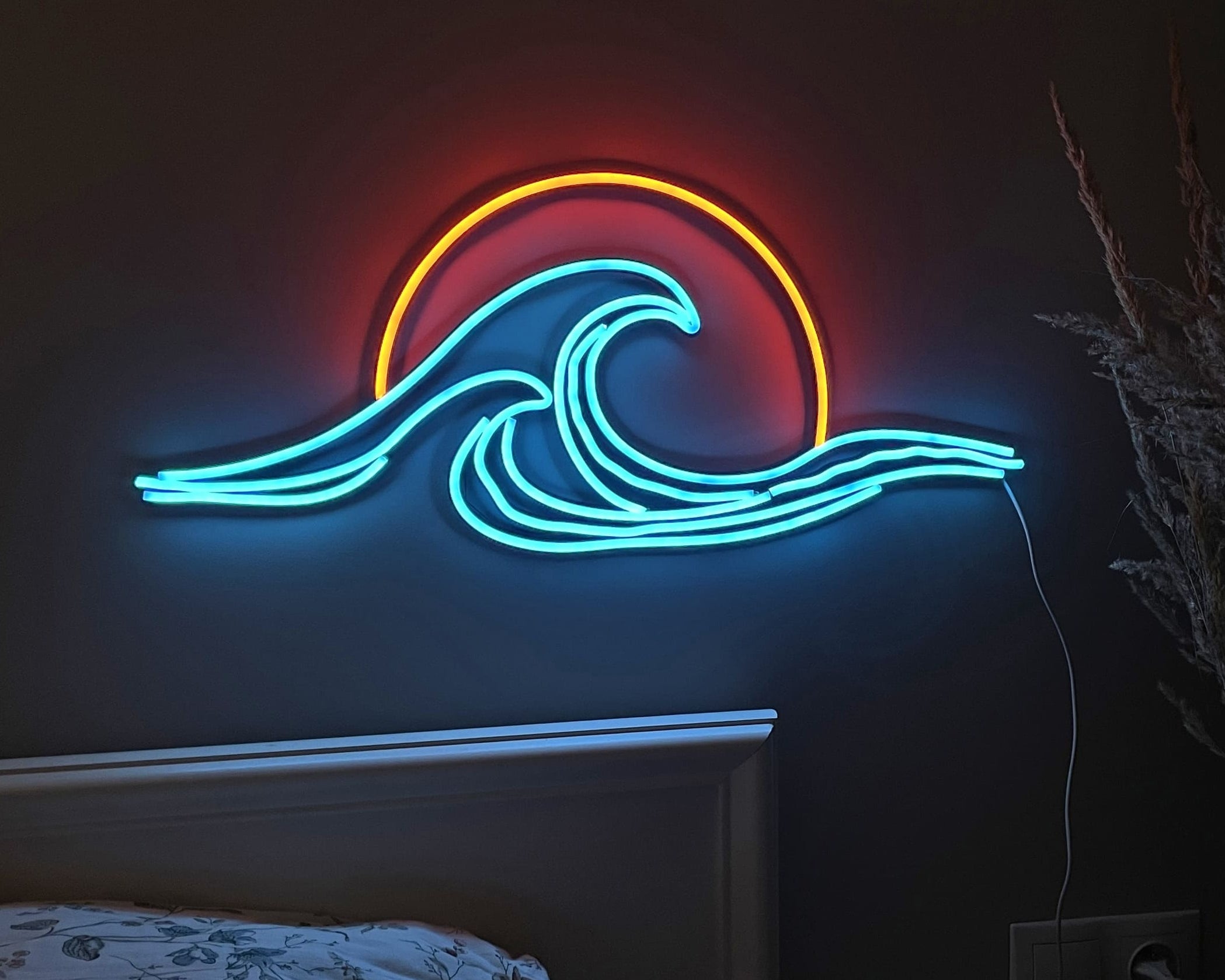 Wave Sunset neon sign - Neonon