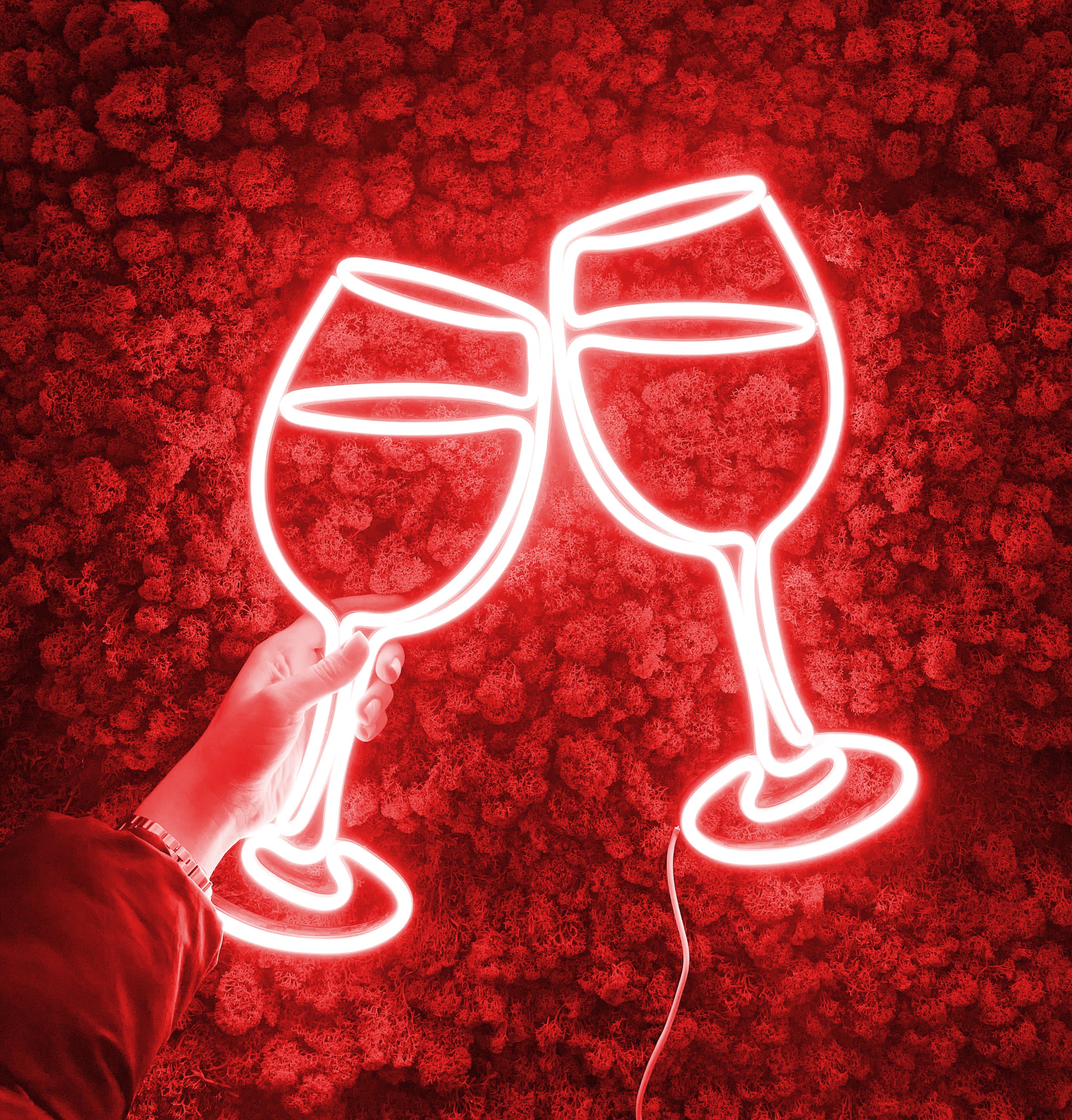 Wine Glasses neon sign - Neonon