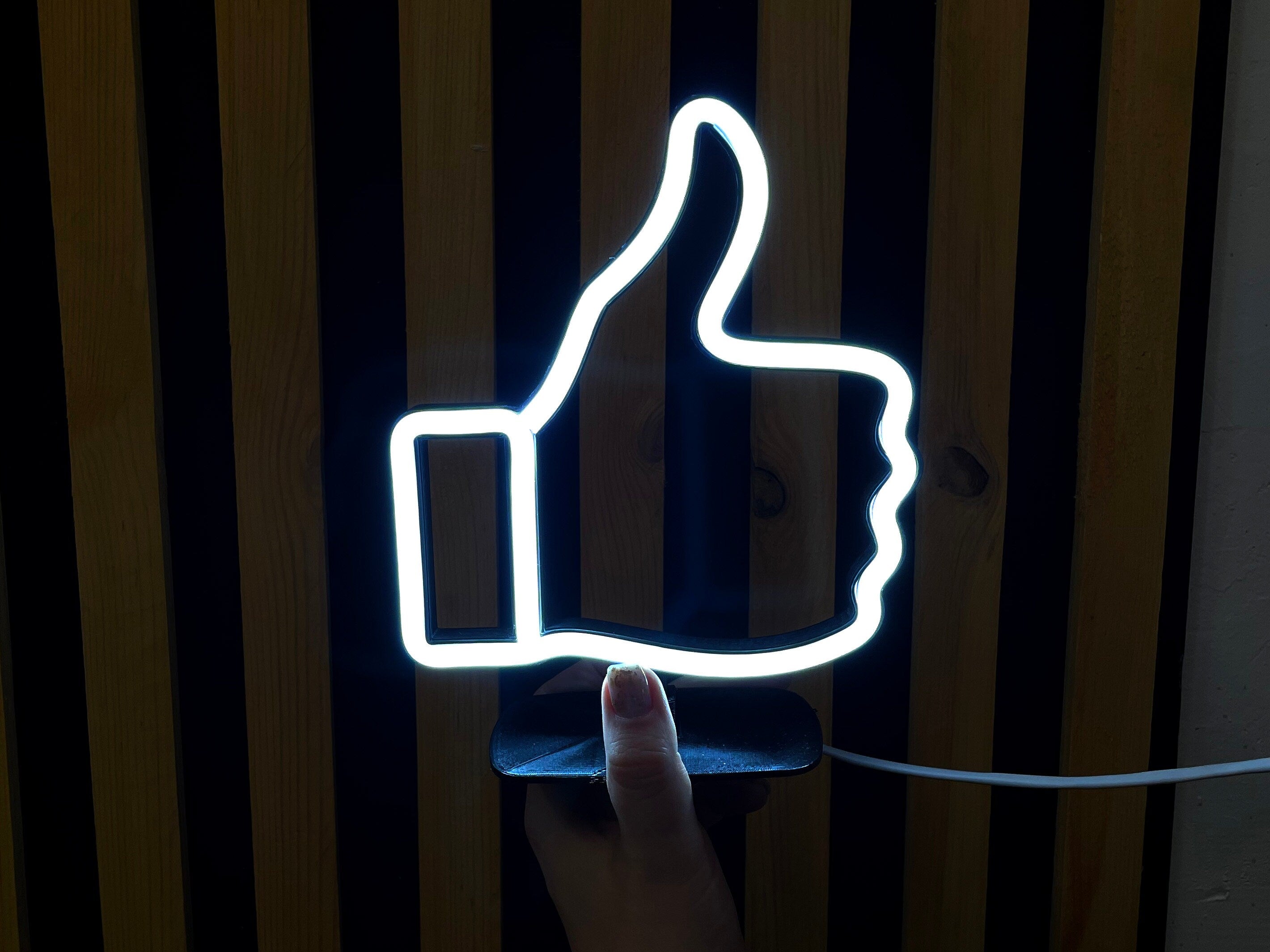 like thumb up neon desk light Neon Sign like Led guitar Art Light Sign Led Logo table Decor Custom Neon Sign gift neon bedroom like