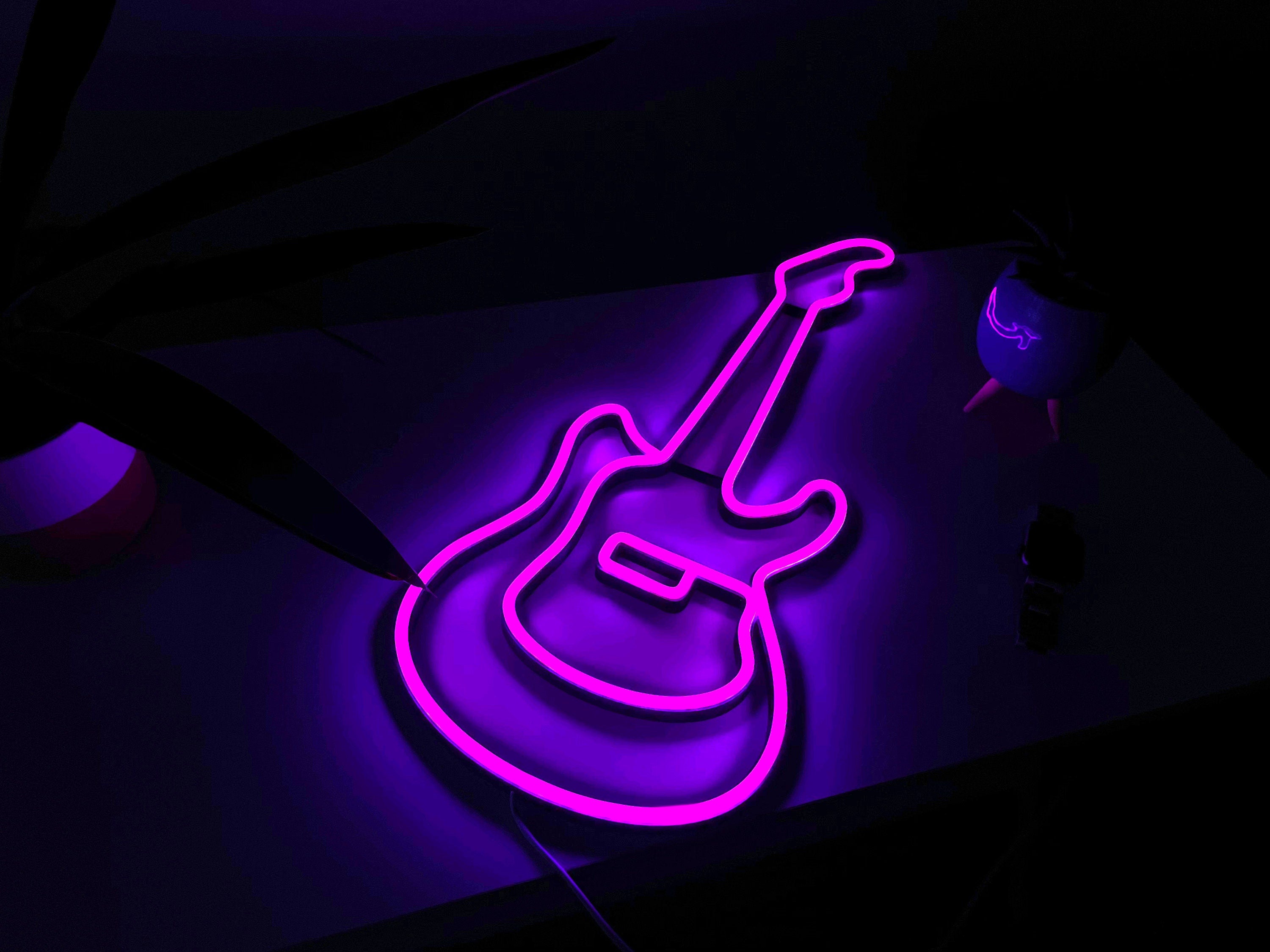 neon wall decor electric guitar Light music Neon Sign guitar decor Light Sign Led Logo guitar Wall Decor Room Decoration gift neon bedroom