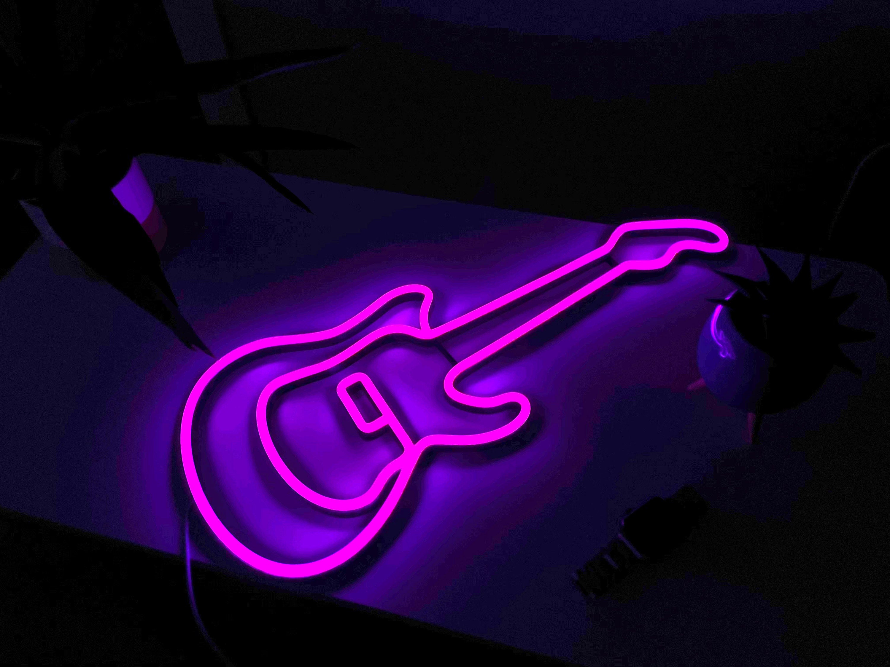 neon wall decor electric guitar Light music Neon Sign guitar decor Light Sign Led Logo guitar Wall Decor Room Decoration gift neon bedroom