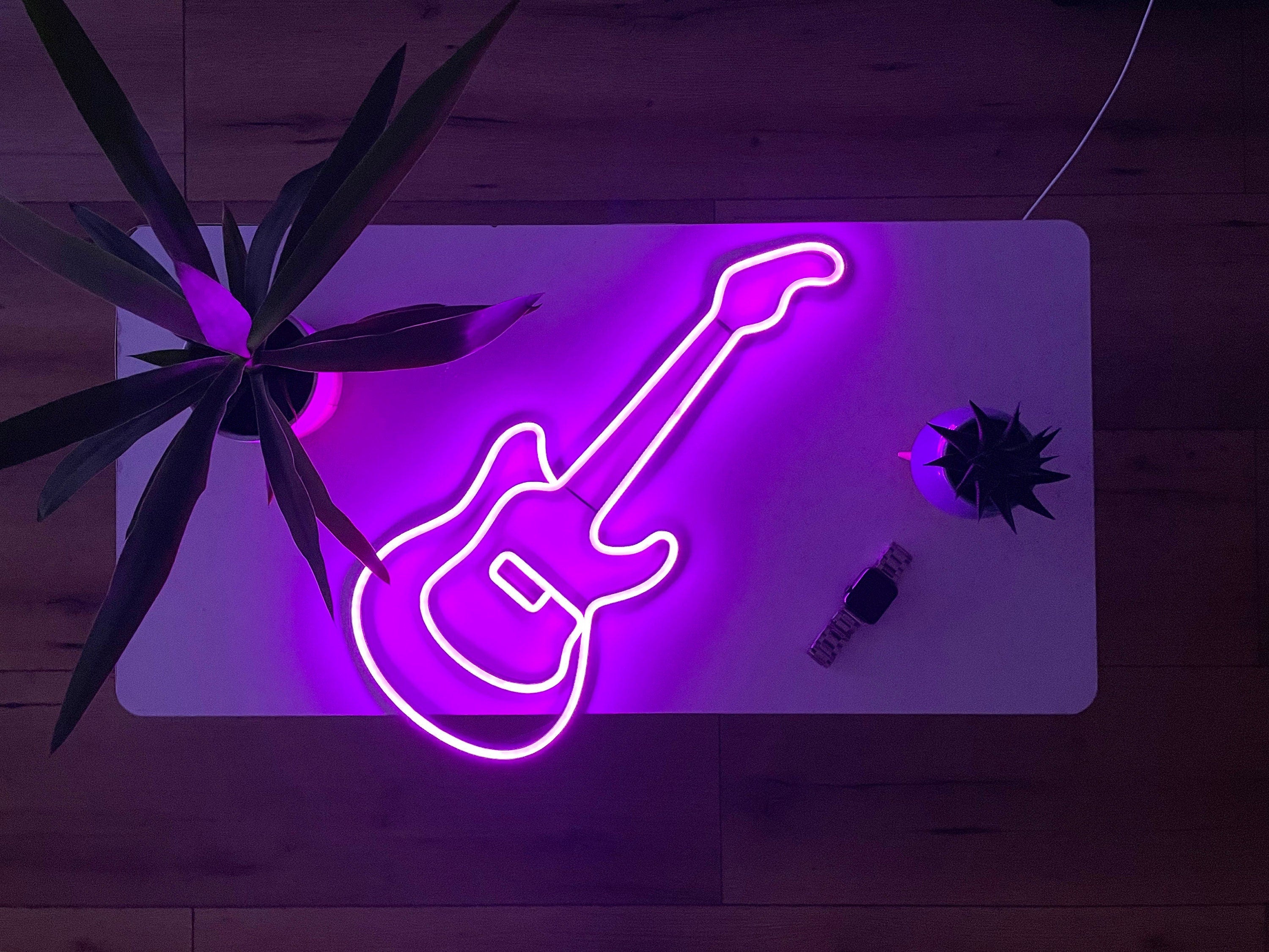 neon wall decor electric guitar Light music Neon Sign guitar decor Light Sign Led Logo guitar Wall Decor Room Decoration gift neon bedroom