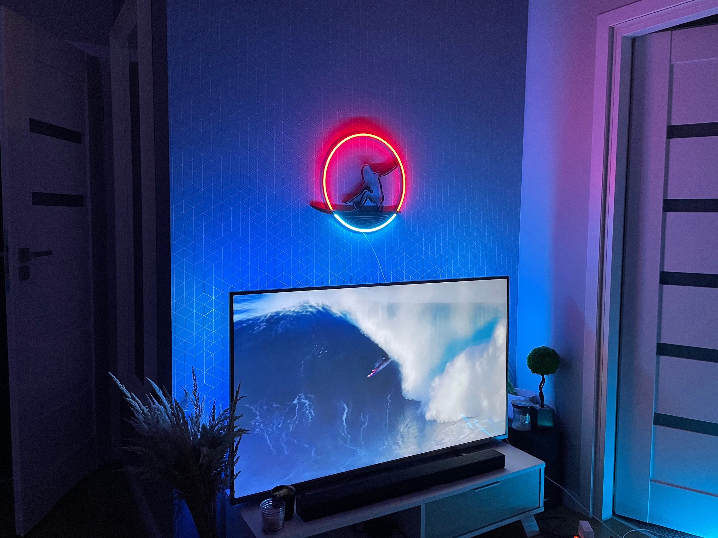 surf Neon Sign sea Led ocean Art Light Sign Led Logo wave Wall Décor Custom Neon Sign Room Decor gift neon bedroom neon light neon bedroom