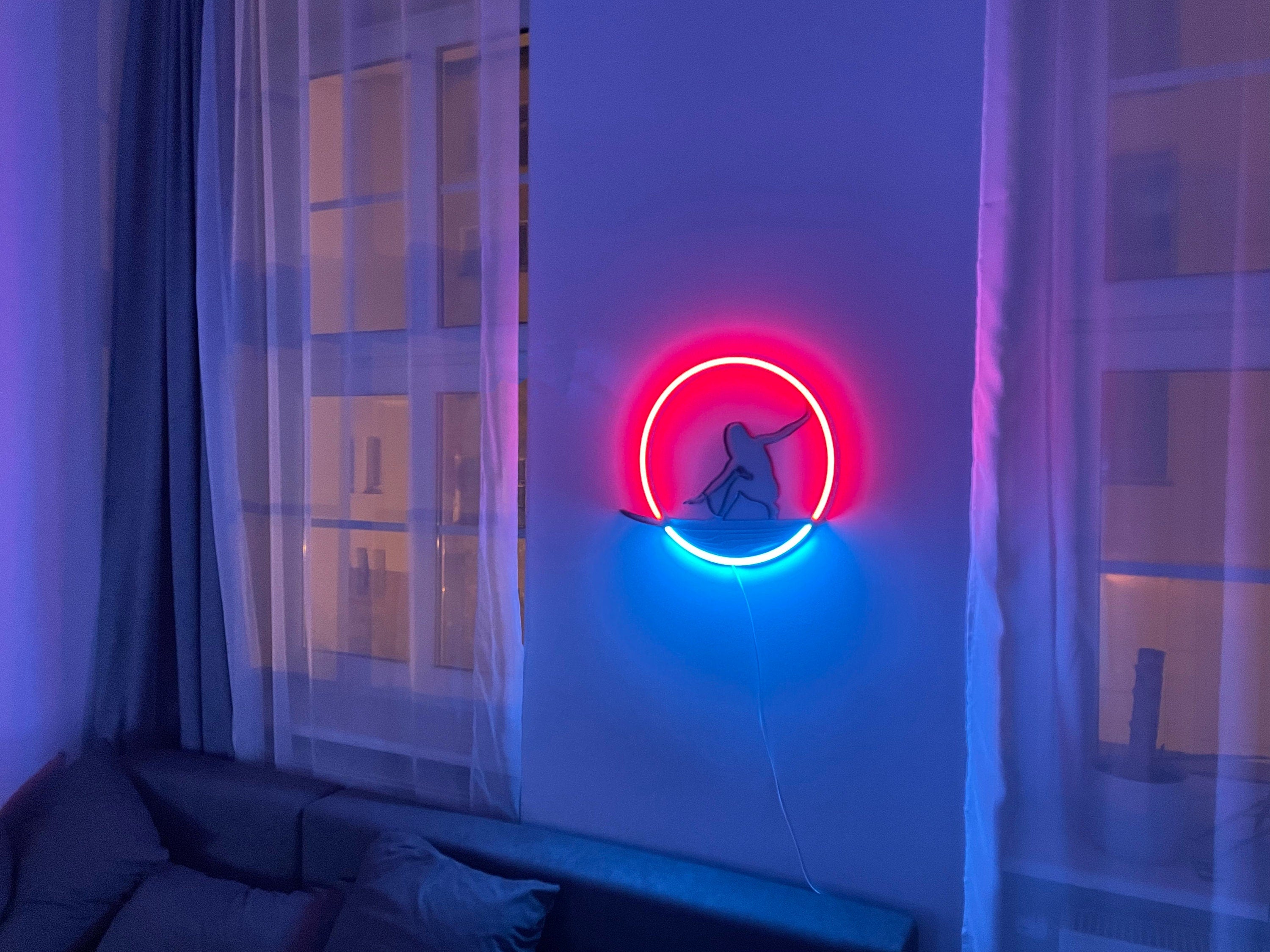 surf Neon Sign sea Led ocean Art Light Sign Led Logo wave Wall Décor Custom Neon Sign Room Decor gift neon bedroom neon light neon bedroom