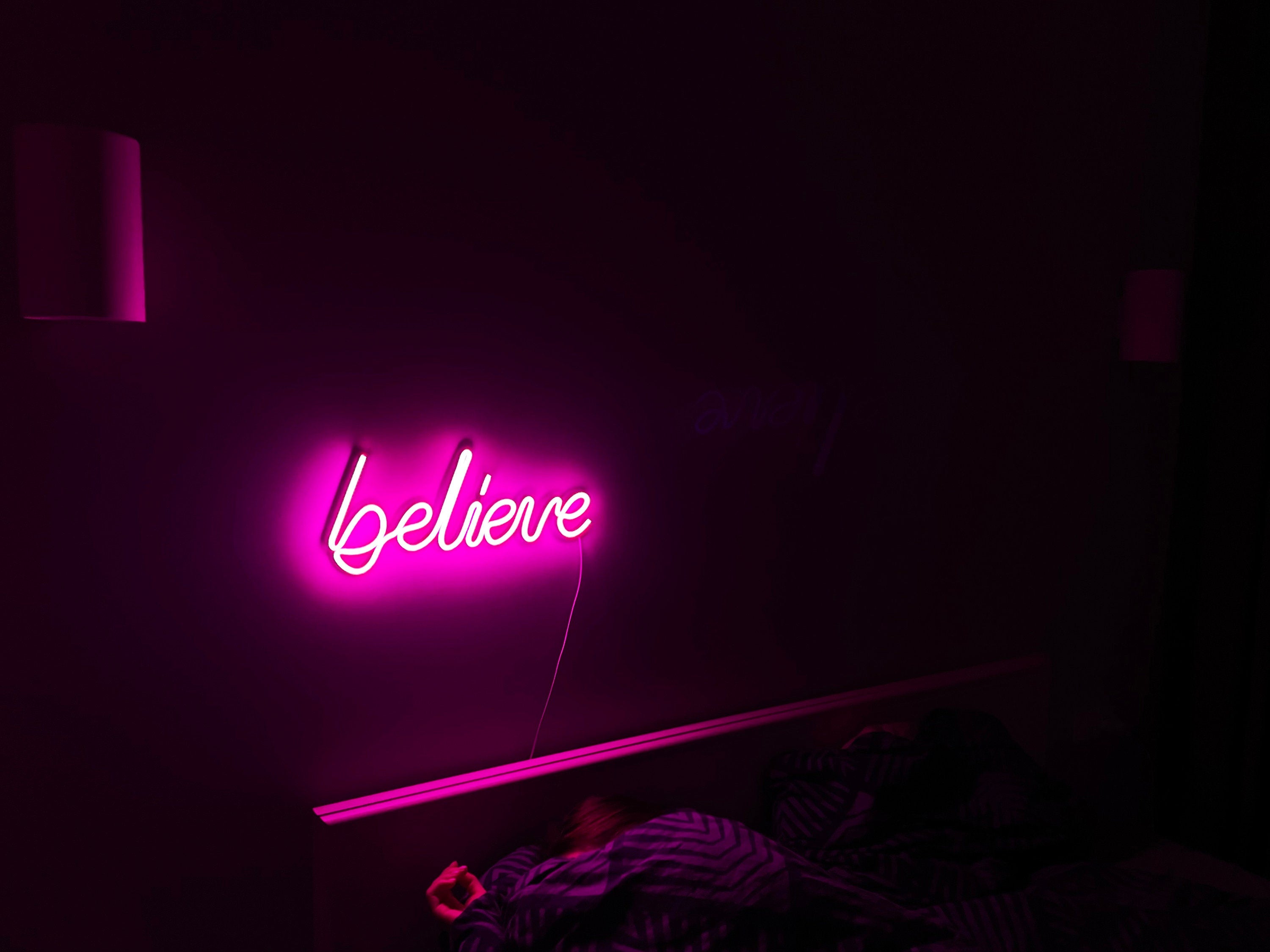 believe Neon Sign Led Neon Light Neon Sign Bedroom Home Room Neon Sign Neon Led Wall Decor bedroom wall art neon light neon art room decor