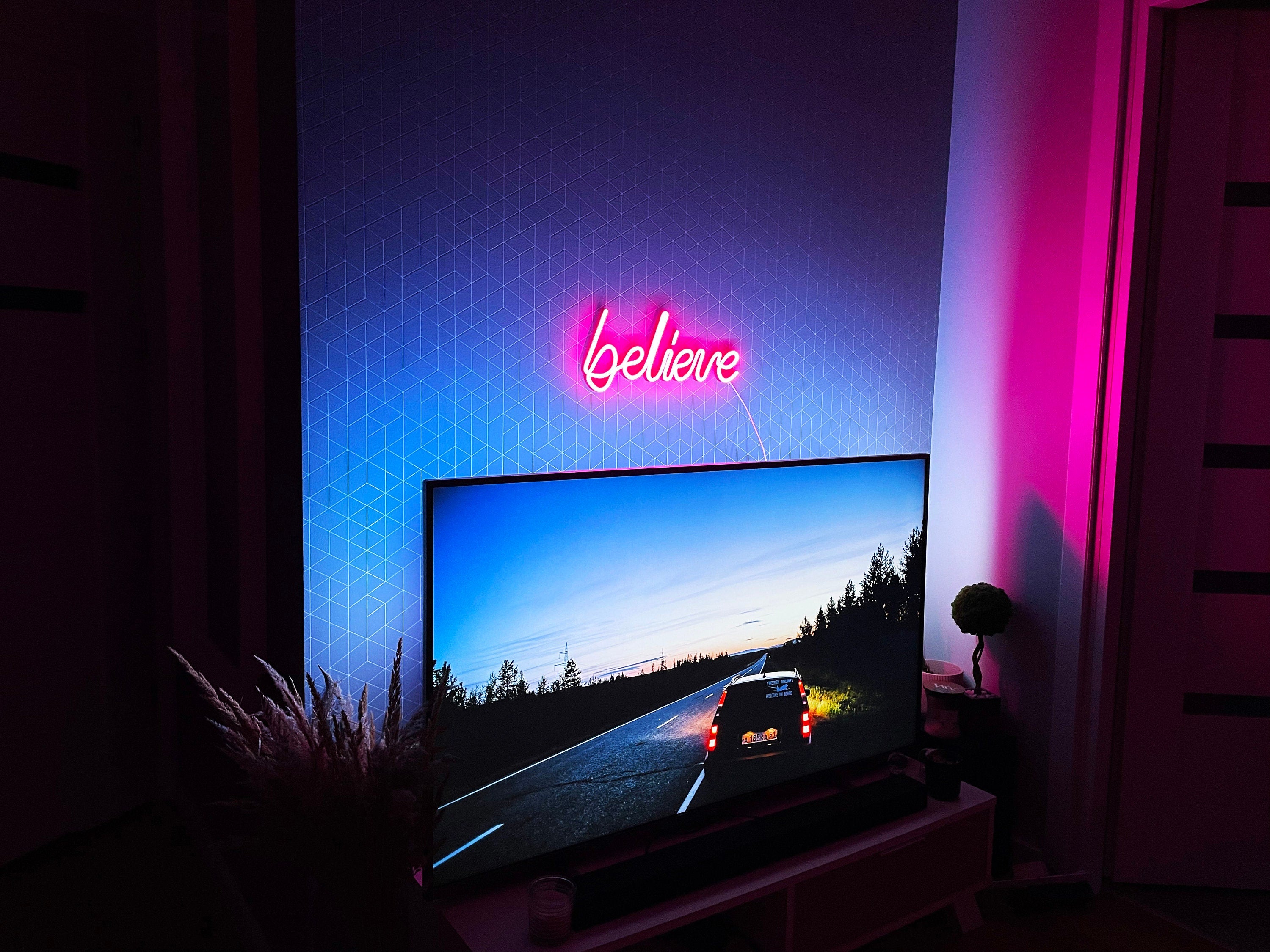 believe Neon Sign Led Neon Light Neon Sign Bedroom Home Room Neon Sign Neon Led Wall Decor bedroom wall art neon light neon art room decor