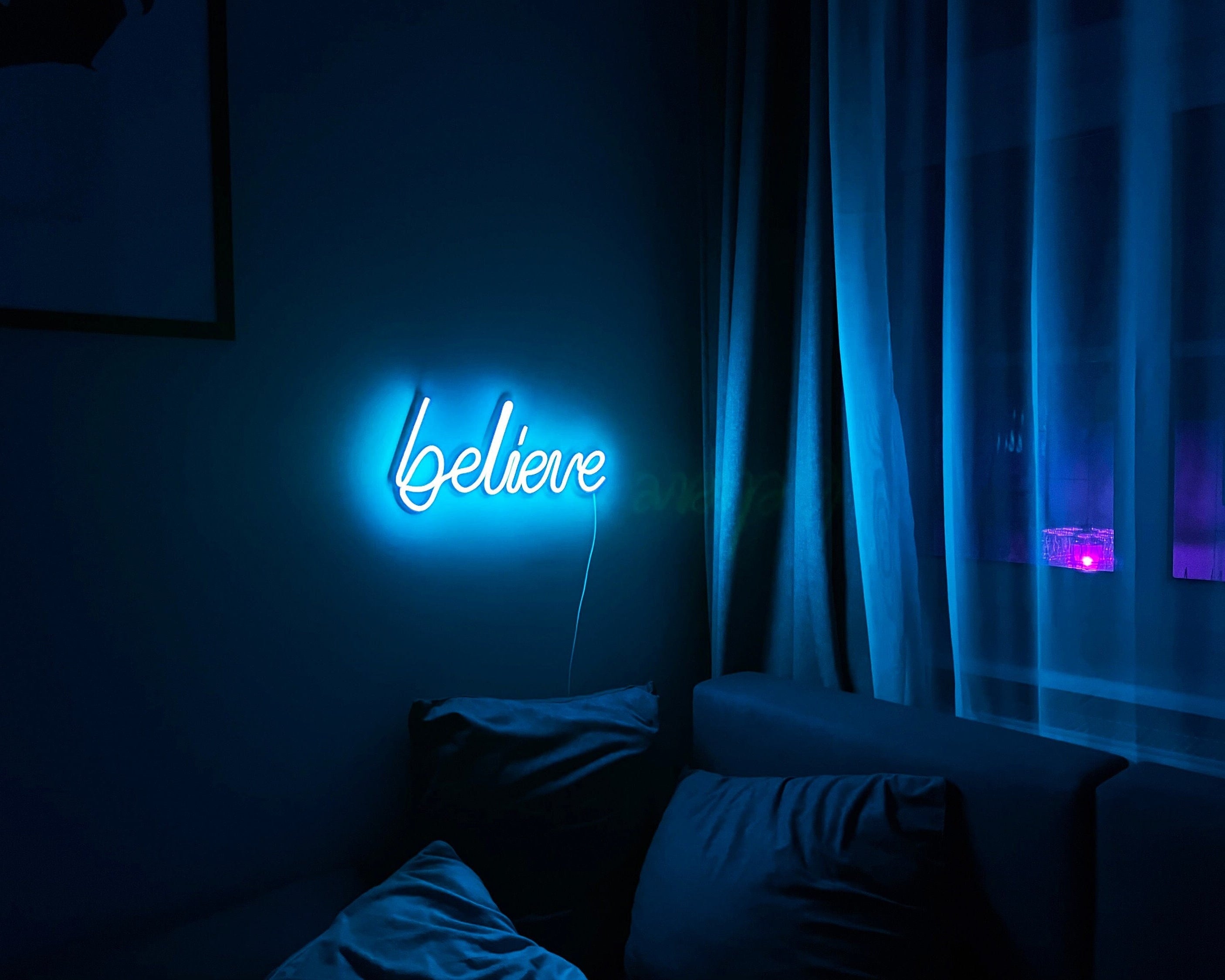 believe Neon Sign Led Neon Light Neon Sign Bedroom Home Room Neon Sign Neon Led Wall Decor bedroom wall art neon light neon art room decor
