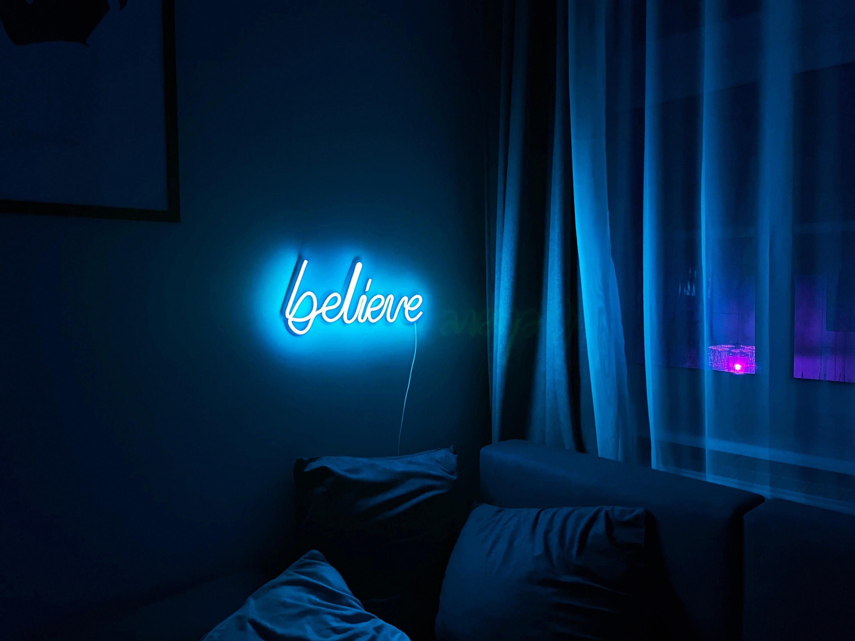 believe Neon Sign Led Neon Light Neon Sign Bedroom Home Room Neon Sign Neon Led Wall Decor bedroom wall art neon light neon art room decor