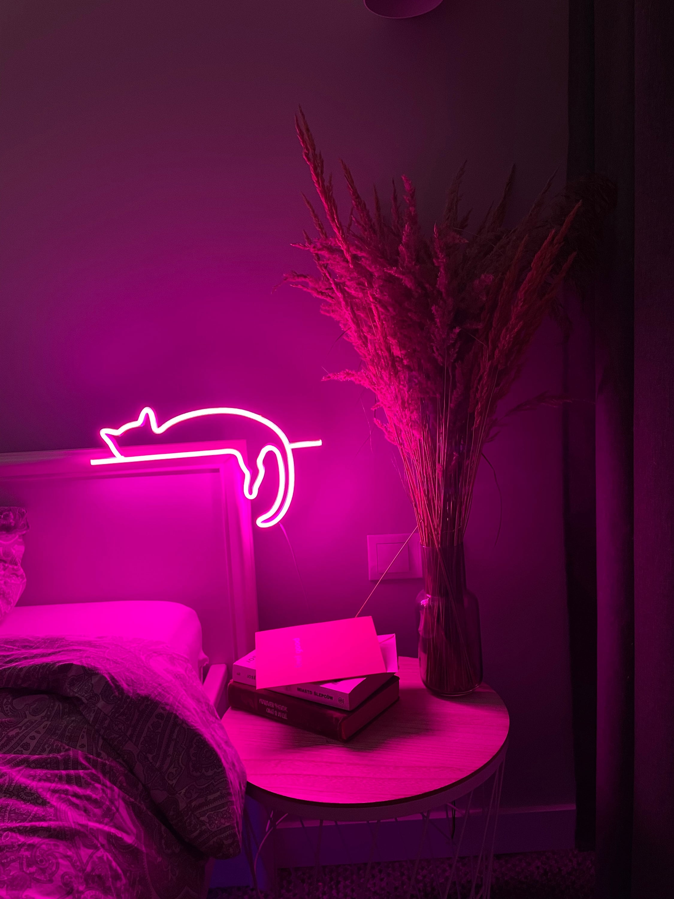 cat neon sign art decor Neon light wall art signs cute cat decor, gift LED Neon Lights, cat Wall custom neon decor Neon Custom Desk light