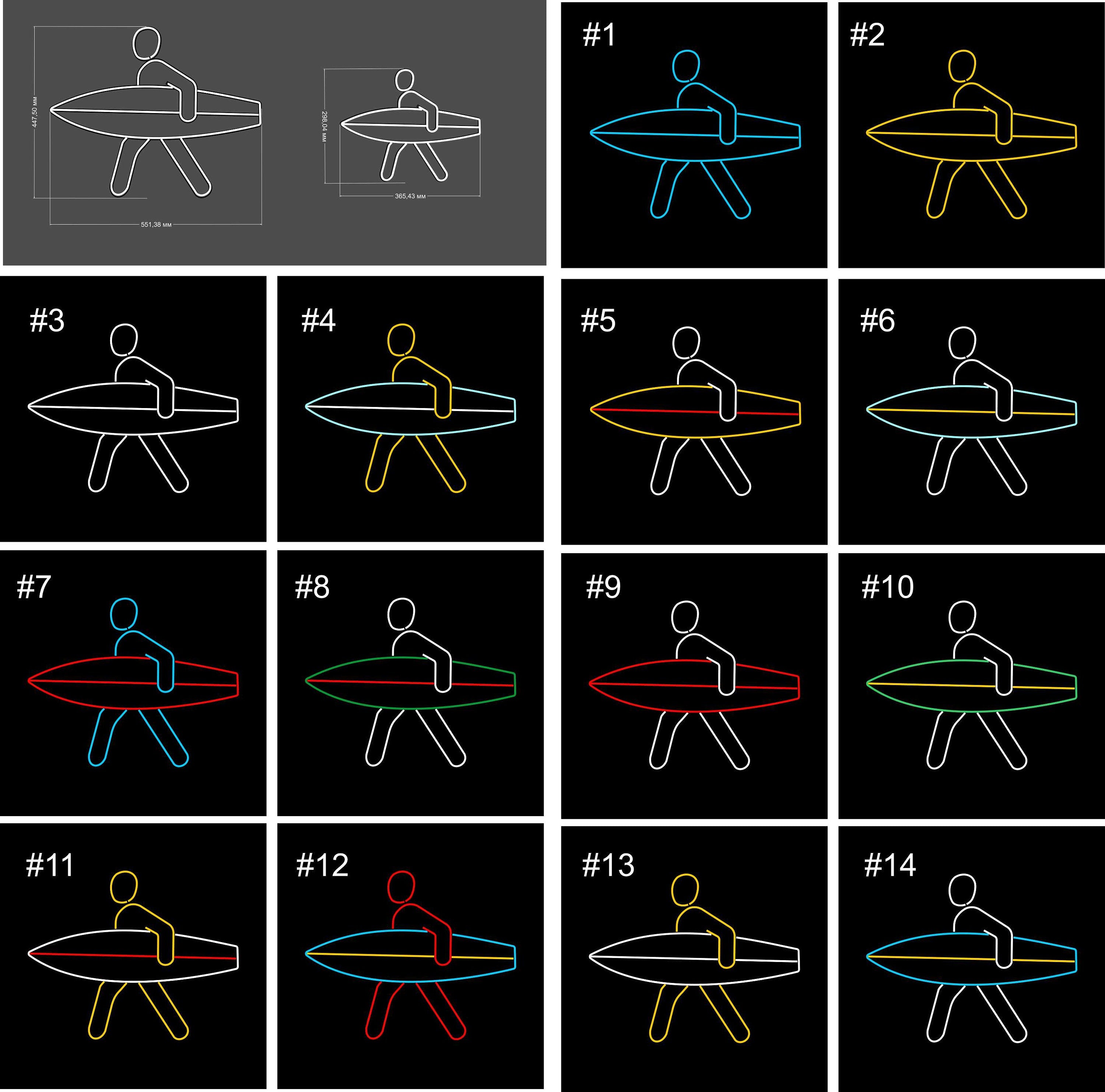 surf Neon Sign sea Led ocean Art Light Sign Led Logo wave Wall Décor Custom Neon Sign Room Decor gift neon bedroom neon light neon bedroom