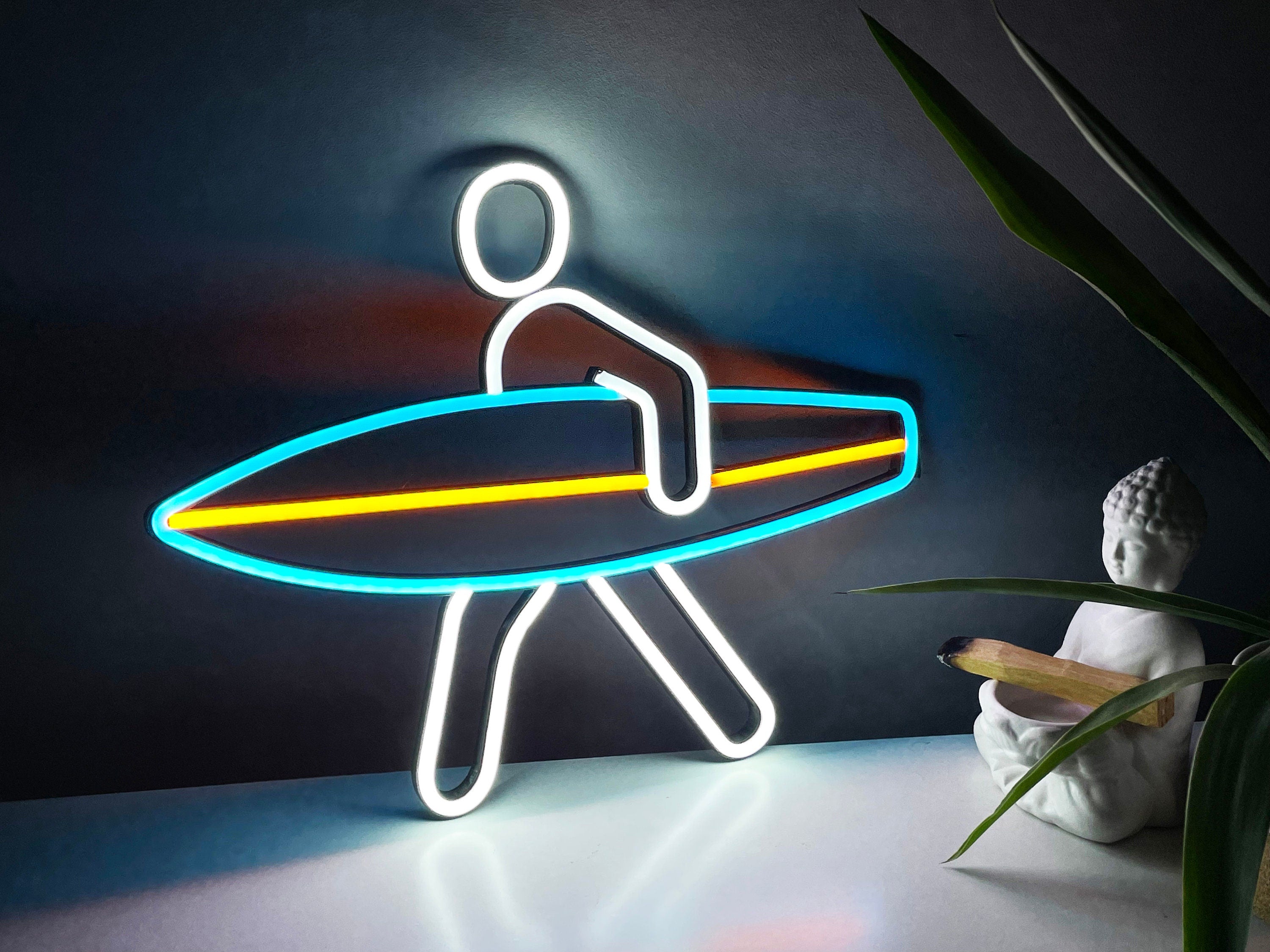 surf Neon Sign sea Led ocean Art Light Sign Led Logo wave Wall Décor Custom Neon Sign Room Decor gift neon bedroom neon light neon bedroom