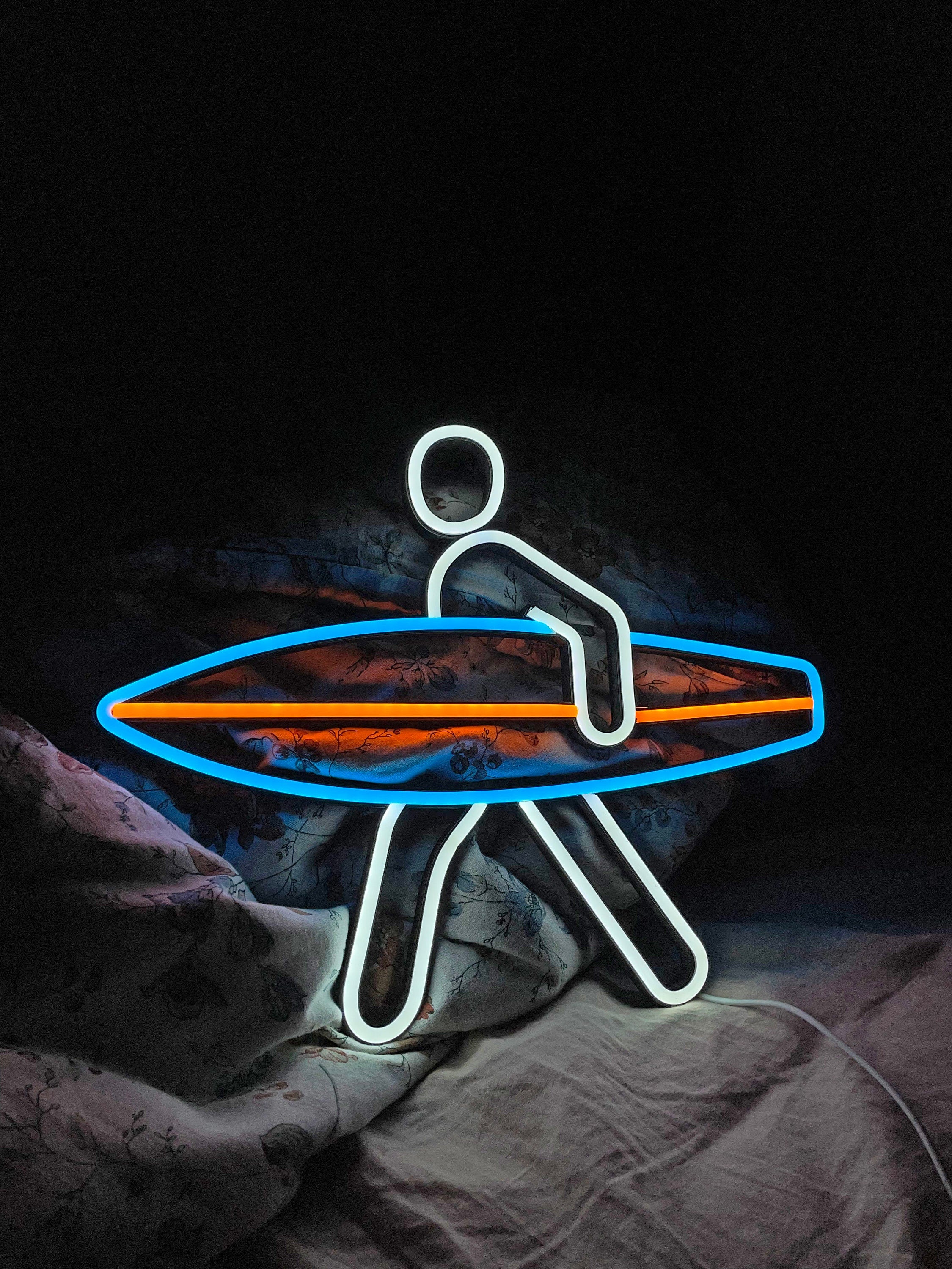 surf Neon Sign sea Led ocean Art Light Sign Led Logo wave Wall Décor Custom Neon Sign Room Decor gift neon bedroom neon light neon bedroom