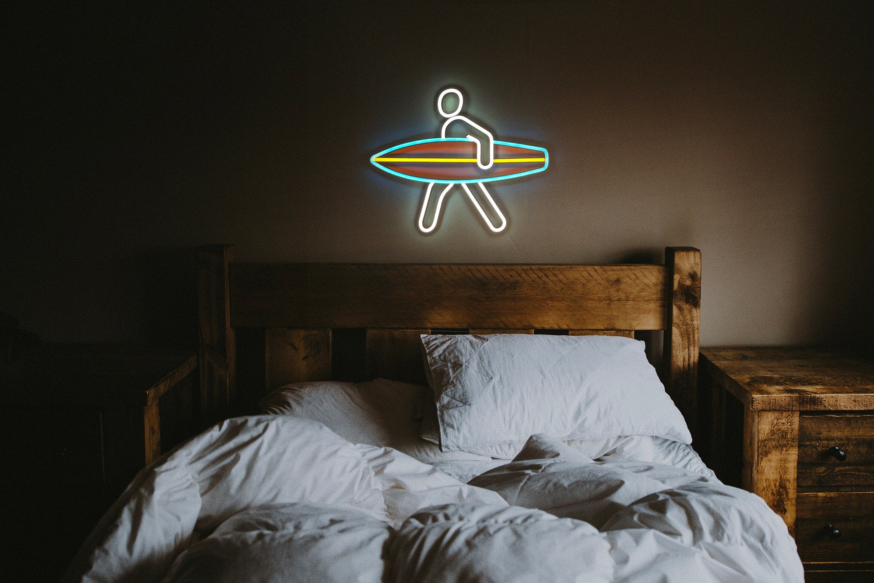 surf Neon Sign sea Led ocean Art Light Sign Led Logo wave Wall Décor Custom Neon Sign Room Decor gift neon bedroom neon light neon bedroom