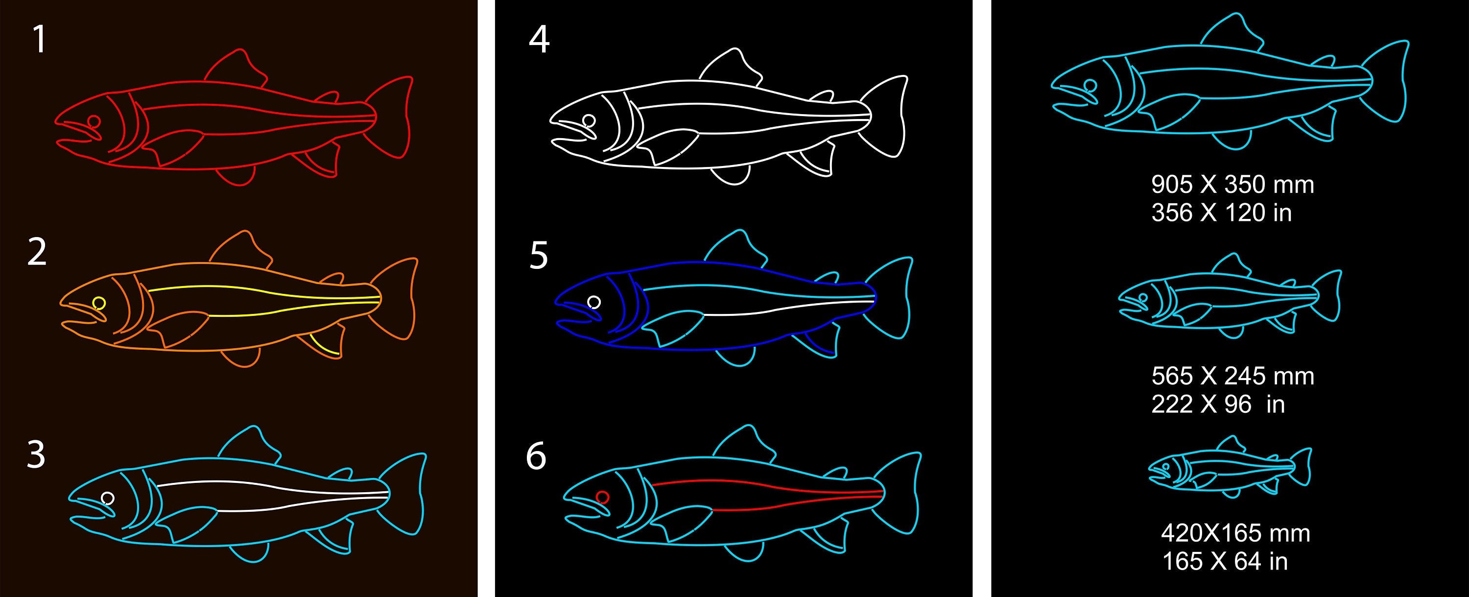 salmon fish Neon Sign salmon decor Led sea Art Light Sign Led Logo sailor Wall Décor Neon Sign Party Room Decoration salmon neon bedroom