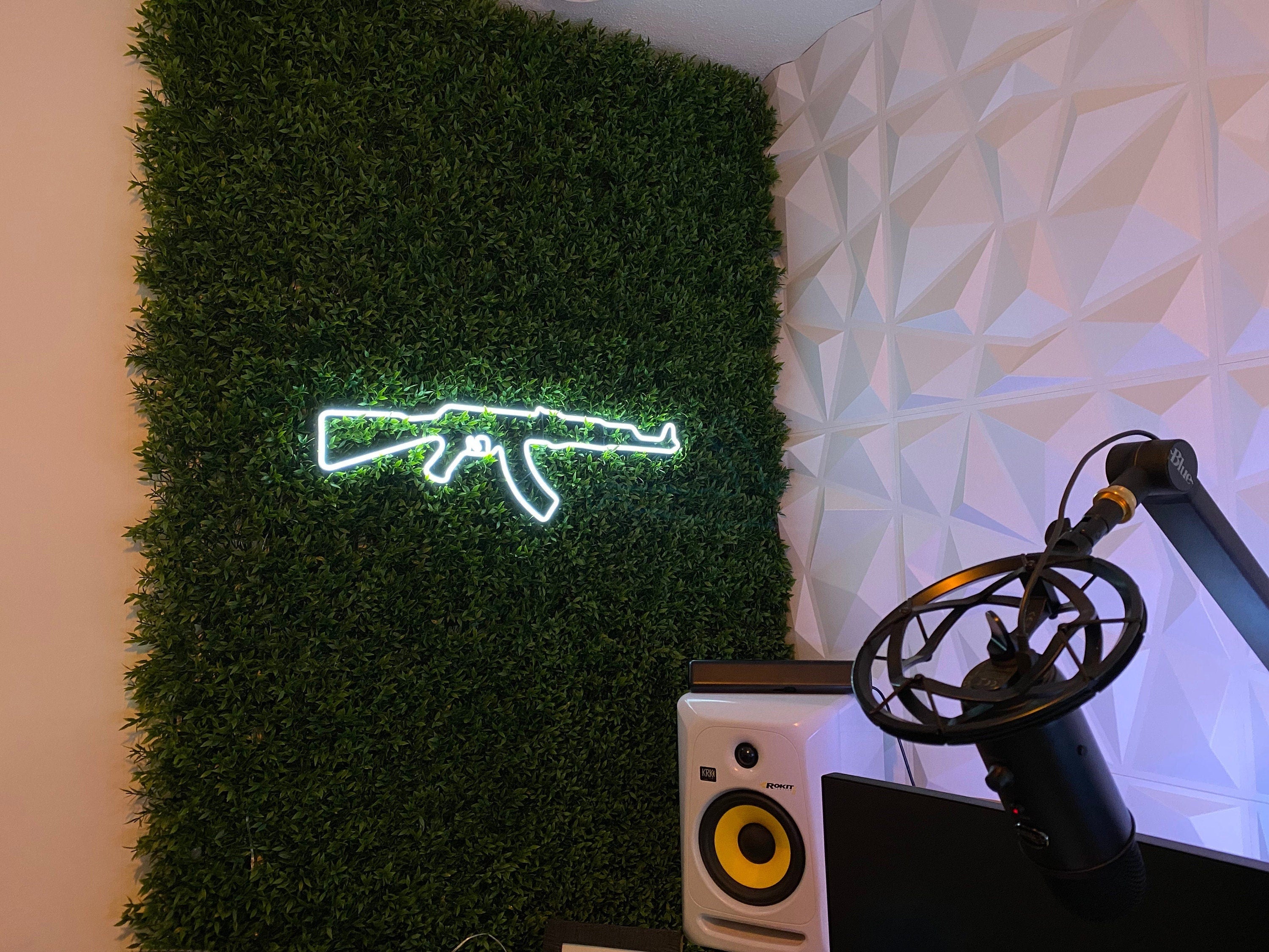 Gun Led Neon Signs AK 47 neon Pistol LED Neon Lights Gun Wall Art Décor Neon Custom Desk light CS go neon rifle neon sign ak47 wall art