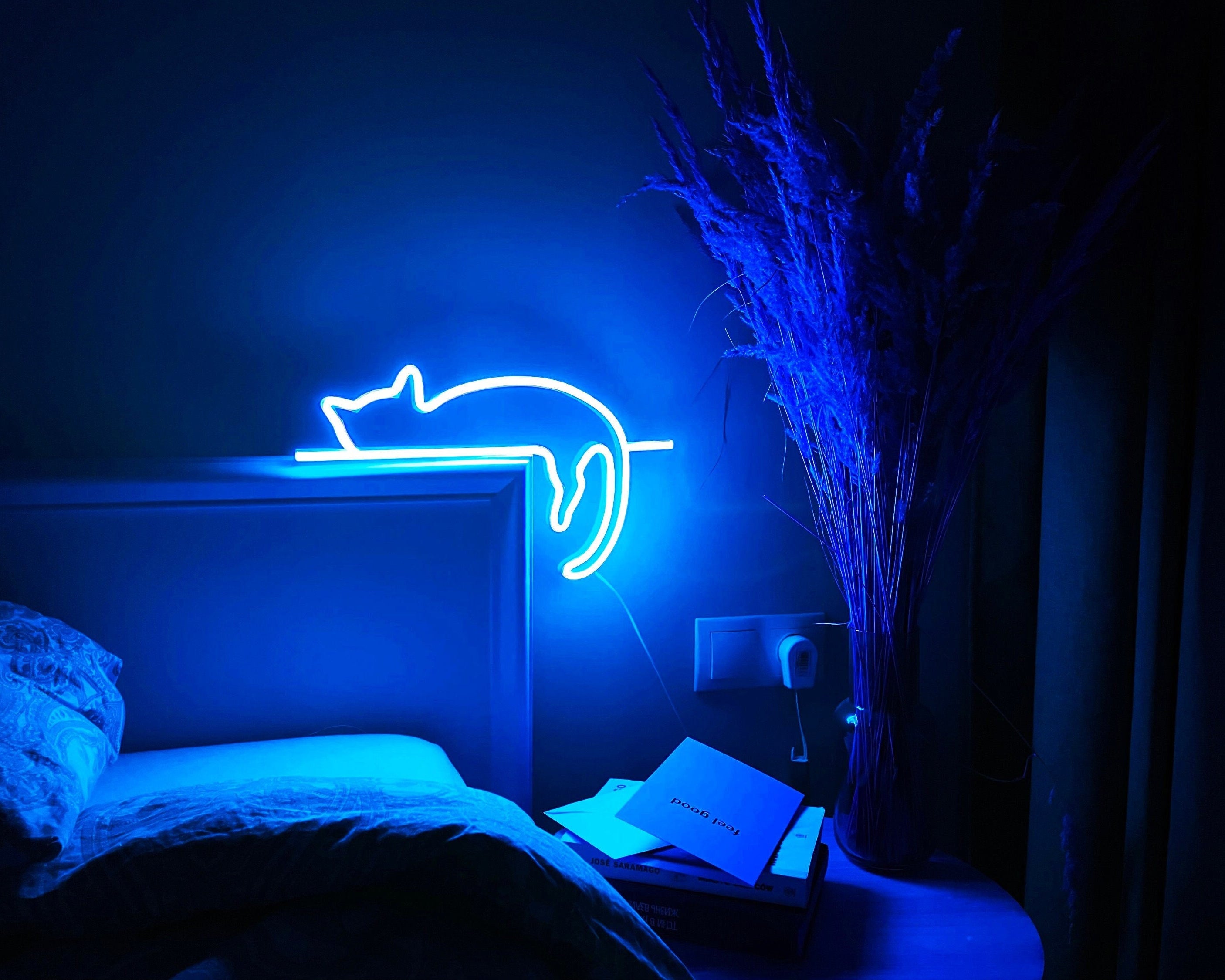 cat neon sign art decor Neon light wall art signs cute cat decor, gift LED Neon Lights, cat Wall custom neon decor Neon Custom Desk light