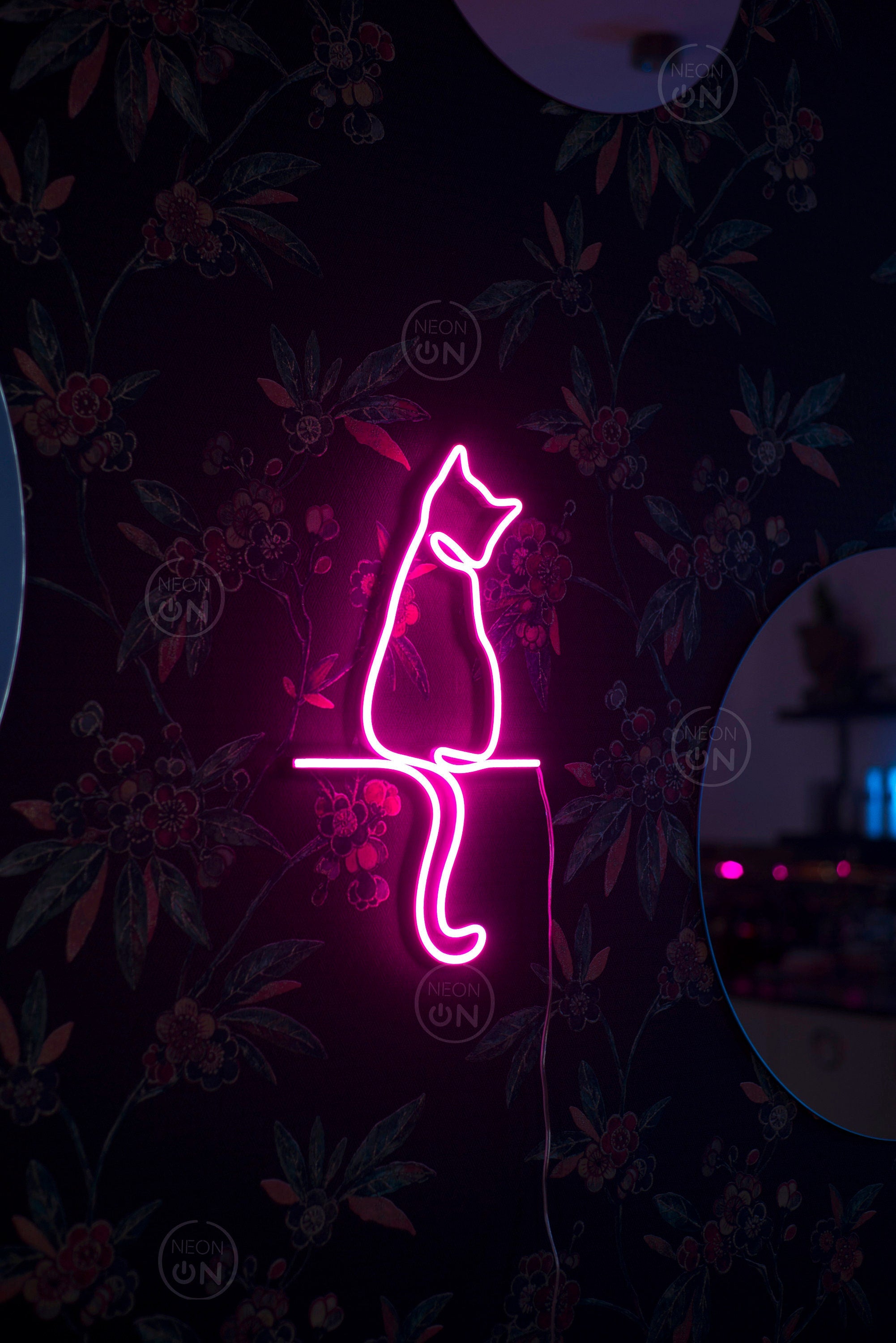 cat neon sign art decor Neon light wall art signs cute cat decor, gift LED Neon Lights, cat Wall custom neon decor Neon Custom wall