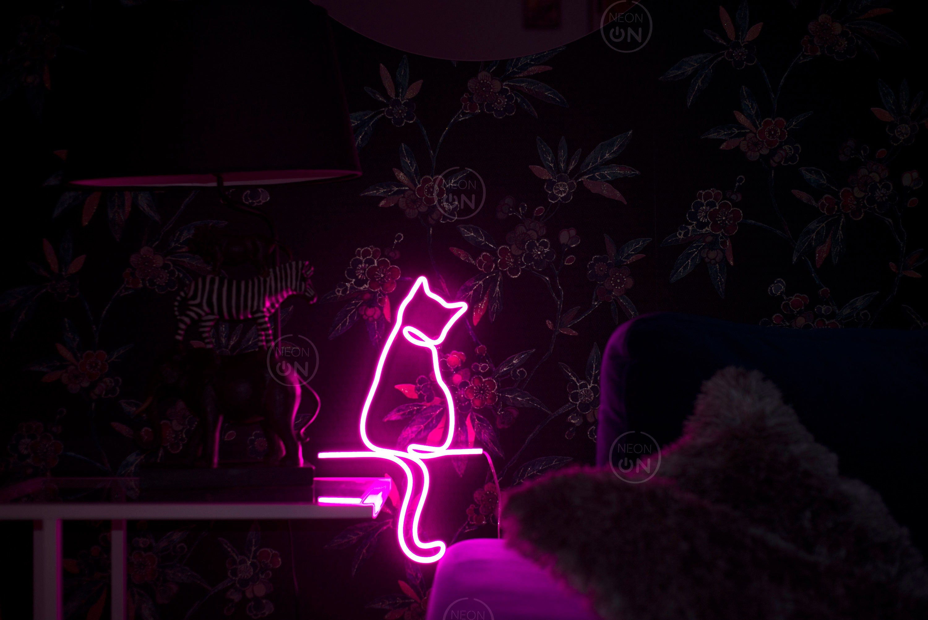 cat neon sign art decor Neon light wall art signs cute cat decor, gift LED Neon Lights, cat Wall custom neon decor Neon Custom wall