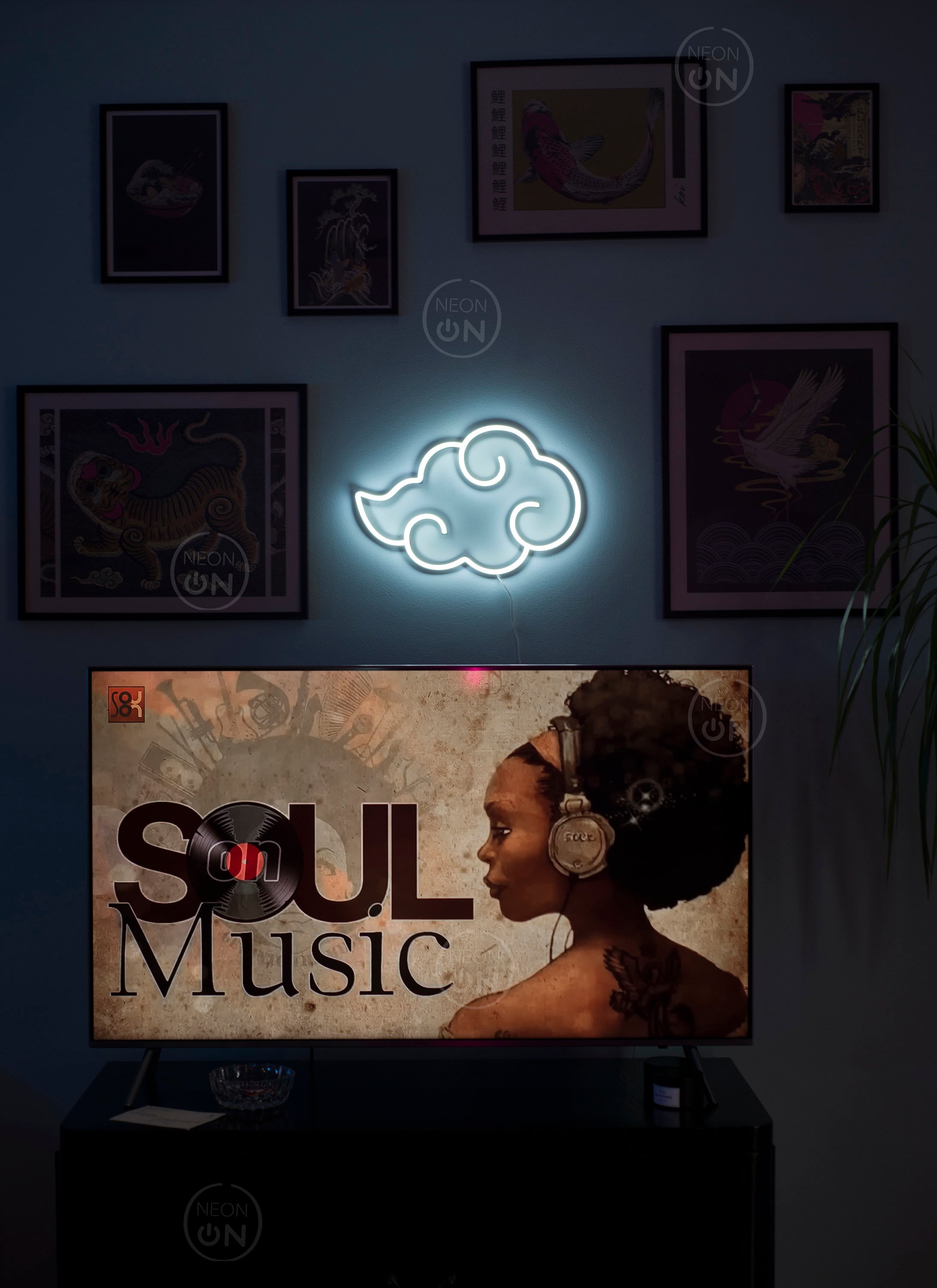 akatsuki anime cloud Neon Sign wall sign decor, Neon anime Sign, Wall Art, asian Decor, Neon Light, neon Sign, Manga Art, anime wall art