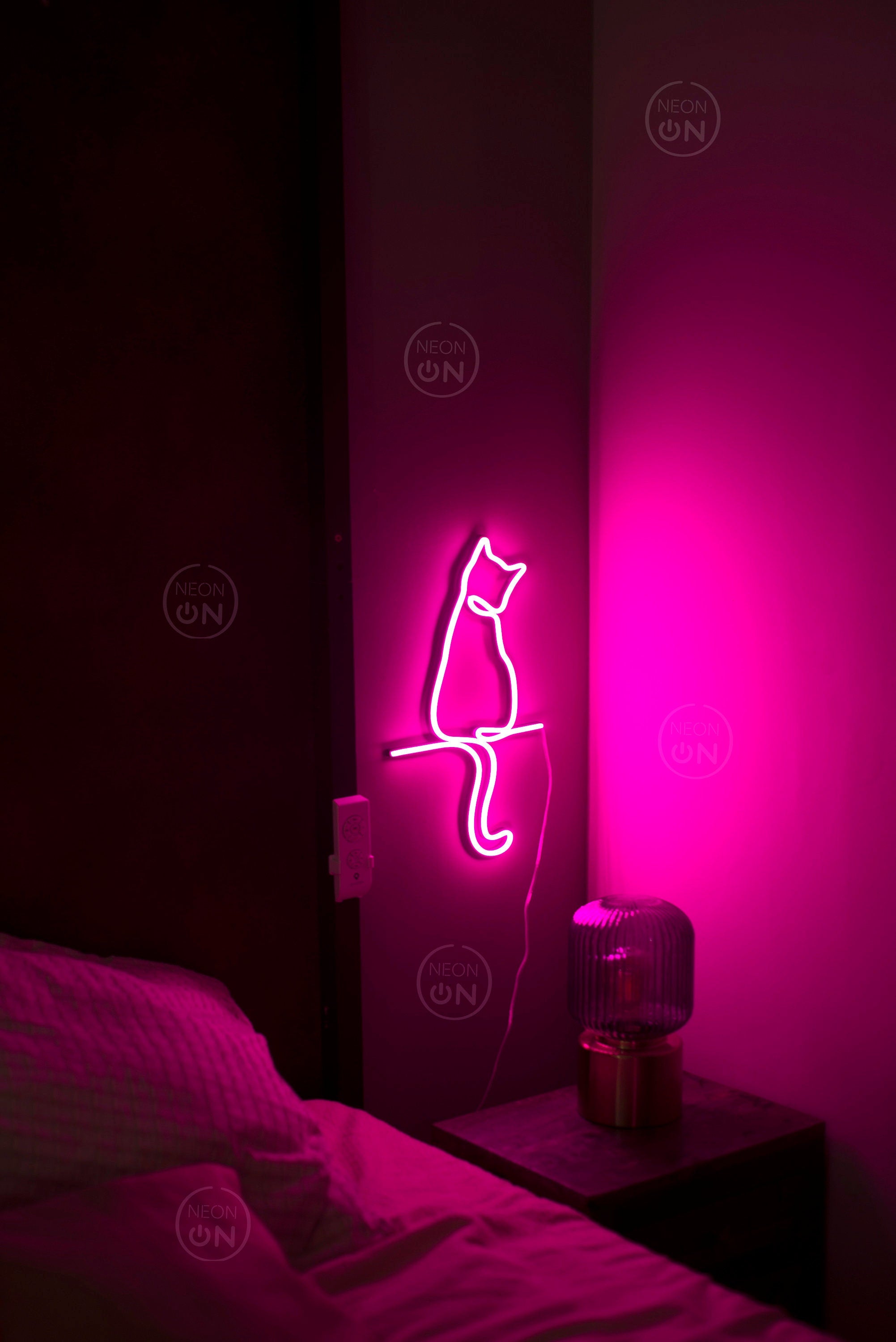 cat neon sign art decor Neon light wall art signs cute cat decor, gift LED Neon Lights, cat Wall custom neon decor Neon Custom wall