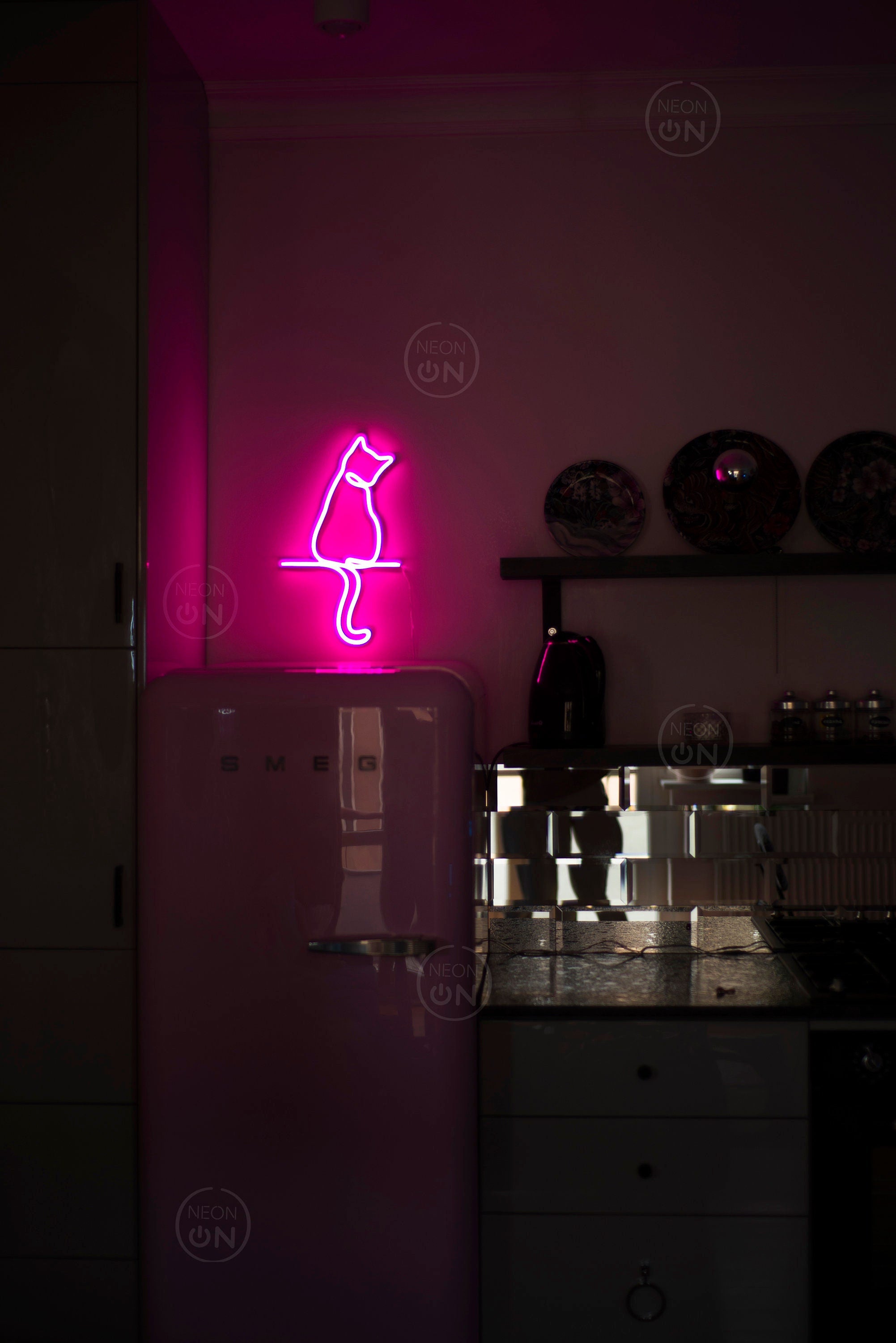 cat neon sign art decor Neon light wall art signs cute cat decor, gift LED Neon Lights, cat Wall custom neon decor Neon Custom wall