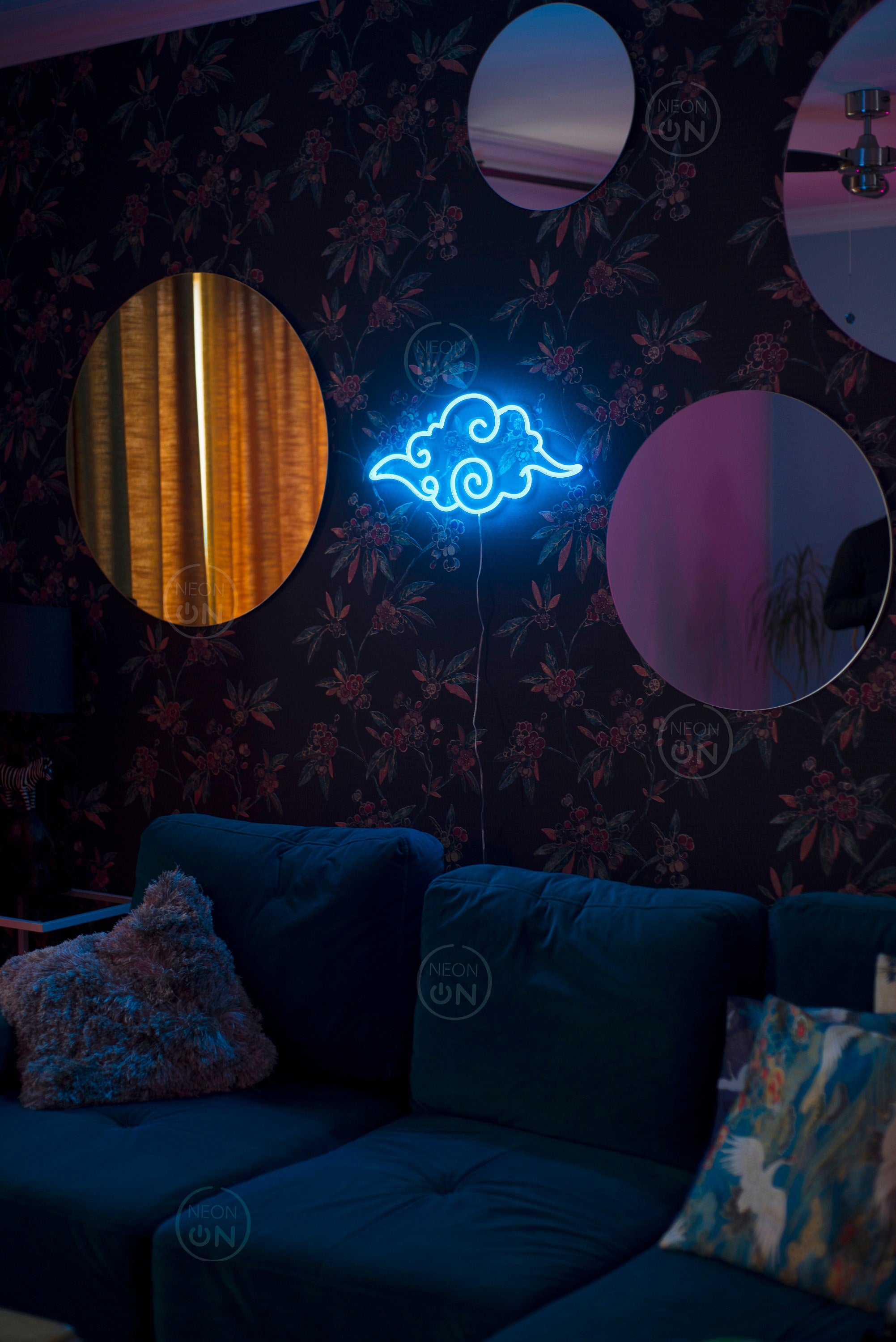 anime cloud Neon Sign wall sign decor, Neon anime Sign, Wall Art, asian Decor, Neon Light, neon Sign, Manga Art, anime wall art, anime
