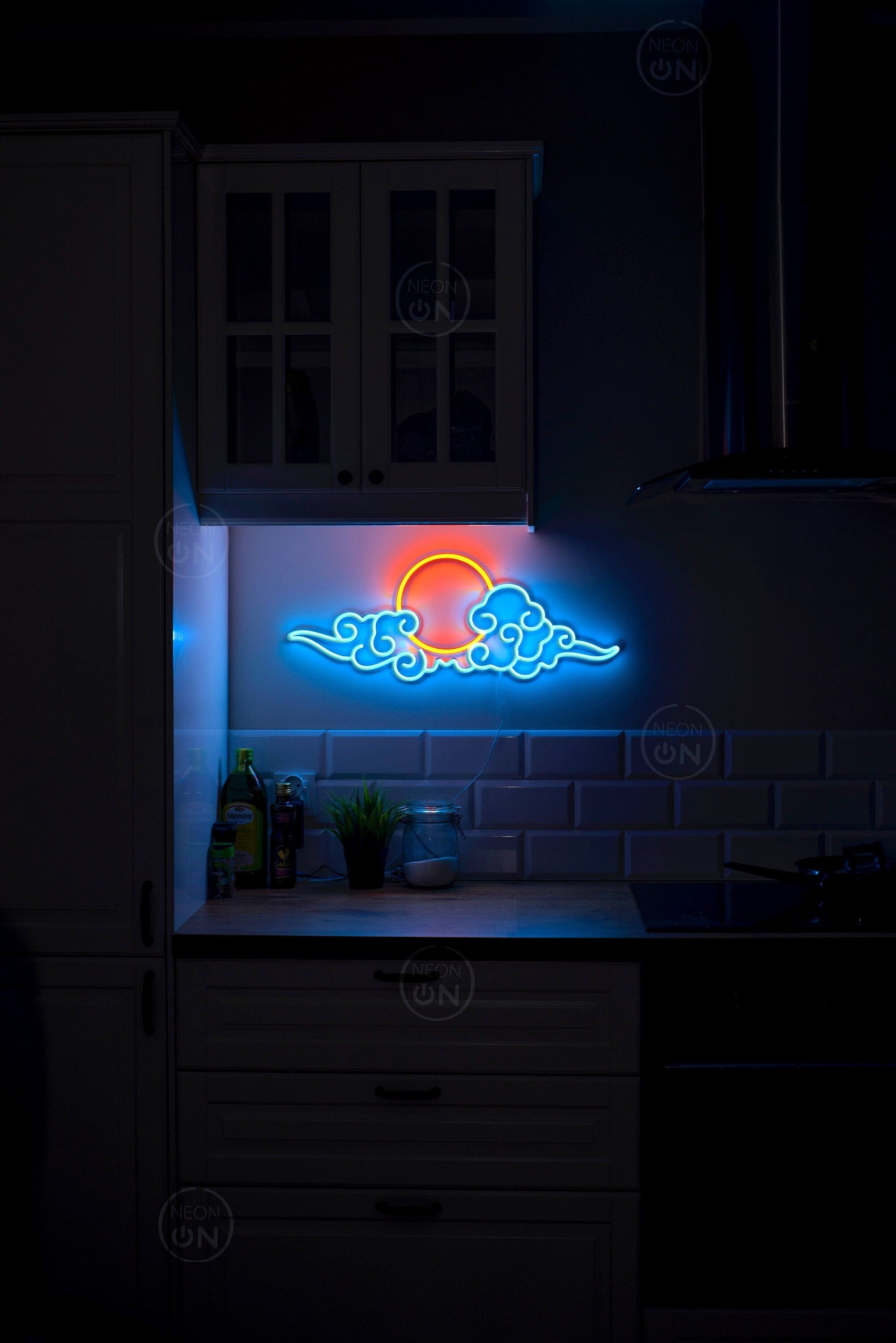 Neon Sign bedroom, Wall Art neon, sunset cloud decor, neon sign lights, neon lights, led neon sign,neon light