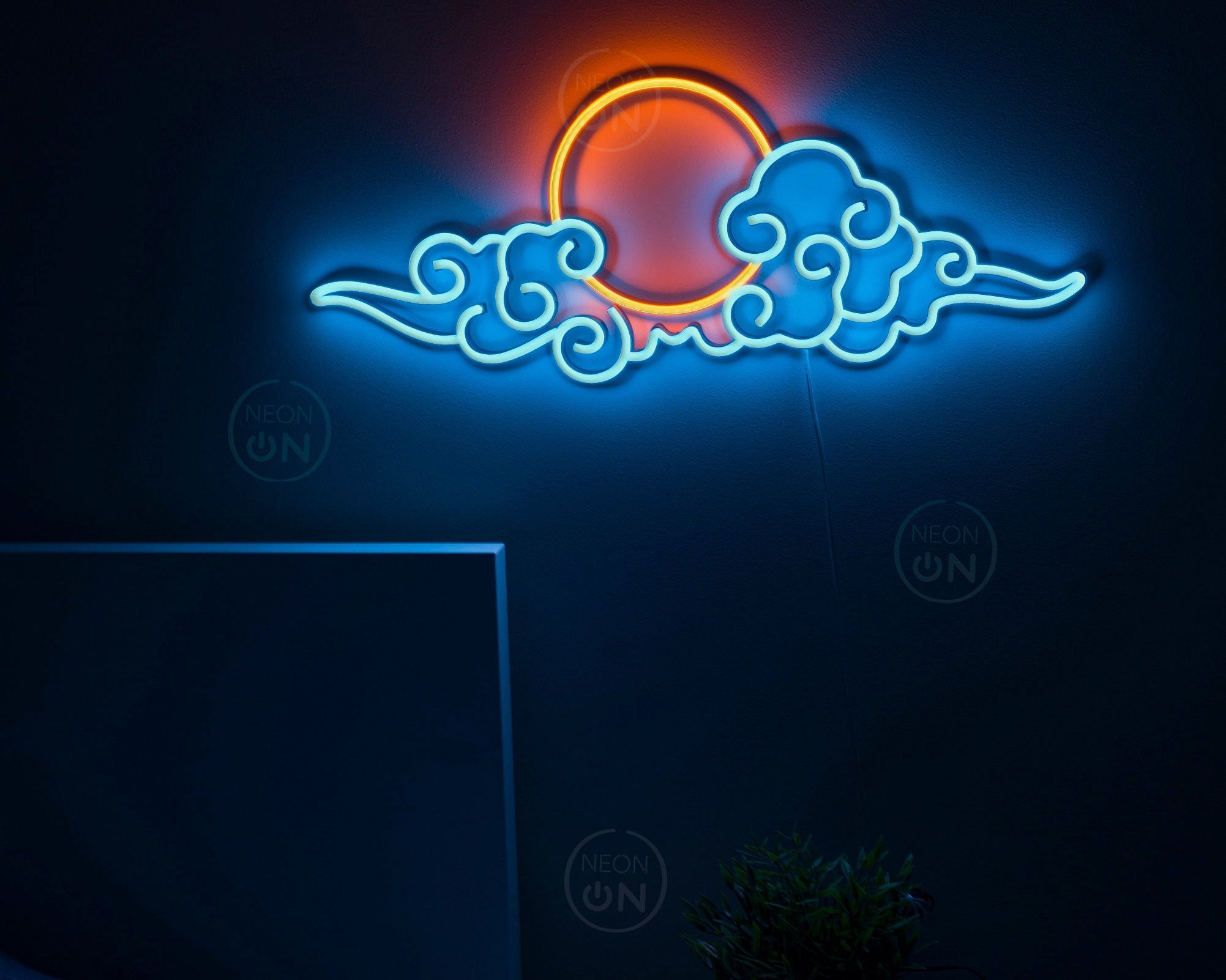 room decor Neon Sign wall decor, Neon anime Sign, Wall Art, asian Decor, Neon Light, neon Sign, Anime Art, Manga Art, neon wall art