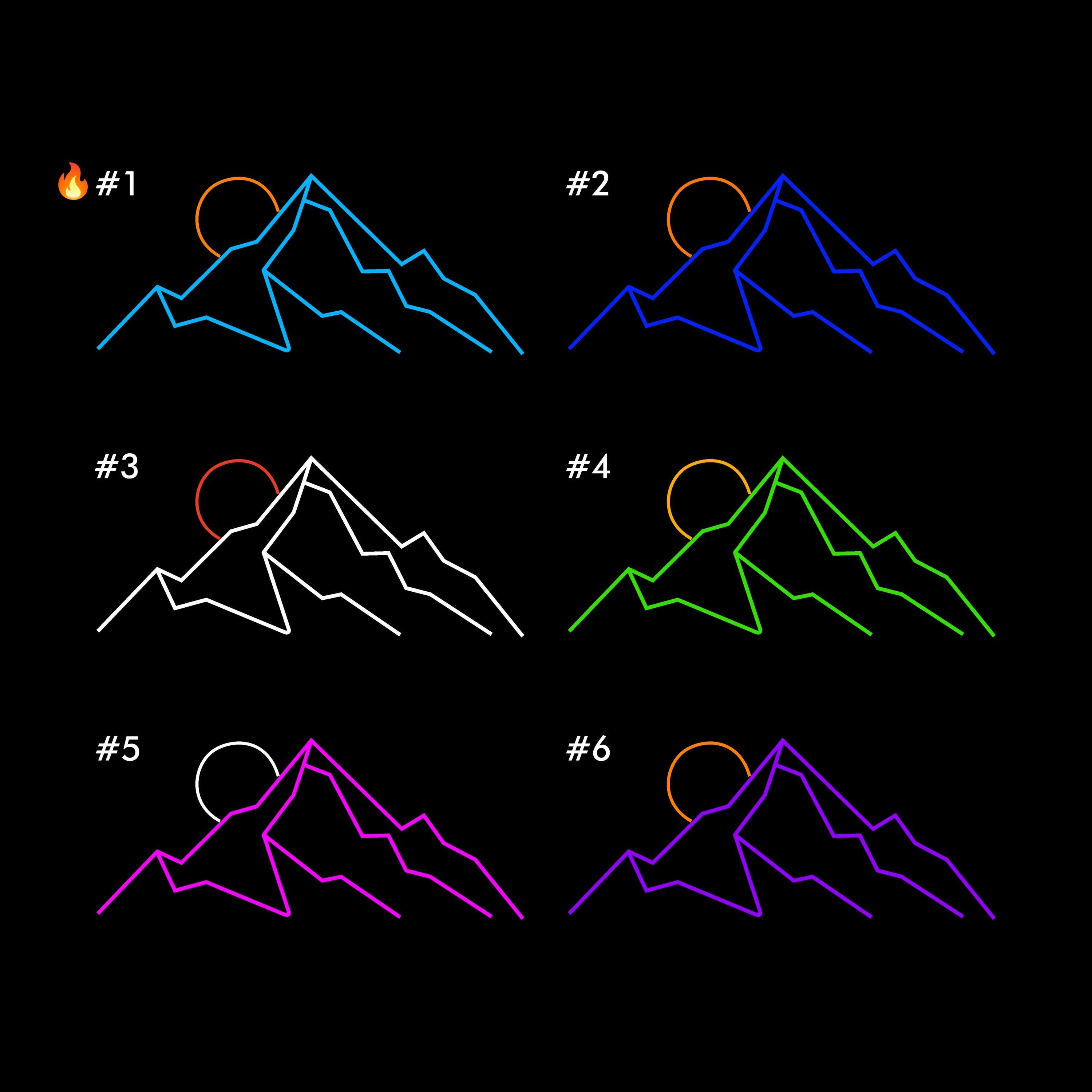 mountain neon wall art landscape Neon Sign neon art, Mountain Art Light Sign, Led light Wall Decor, mount decor, Custom Neon Sign, gift man