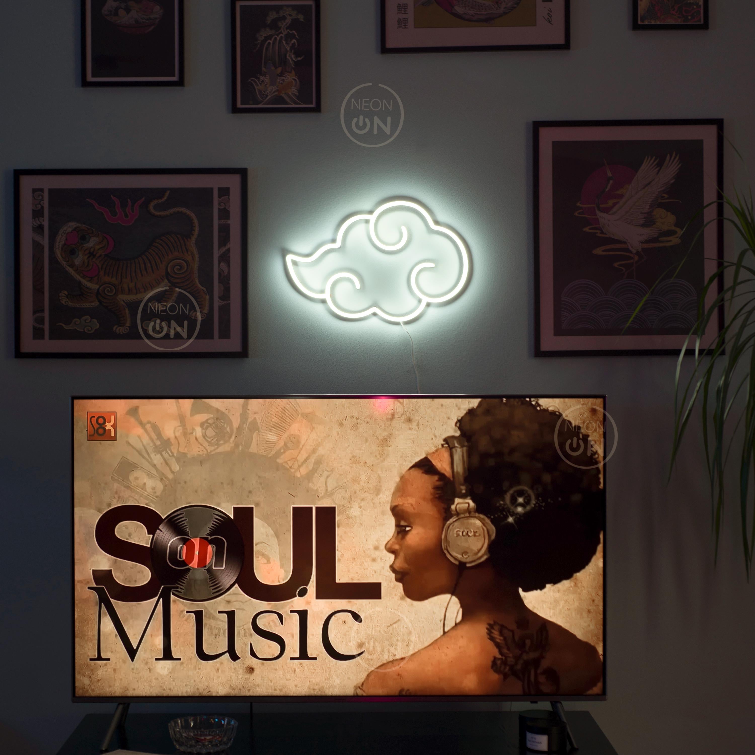 akatsuki anime cloud Neon Sign wall sign decor, Neon anime Sign, Wall Art, asian Decor, Neon Light, neon Sign, Manga Art, anime wall art