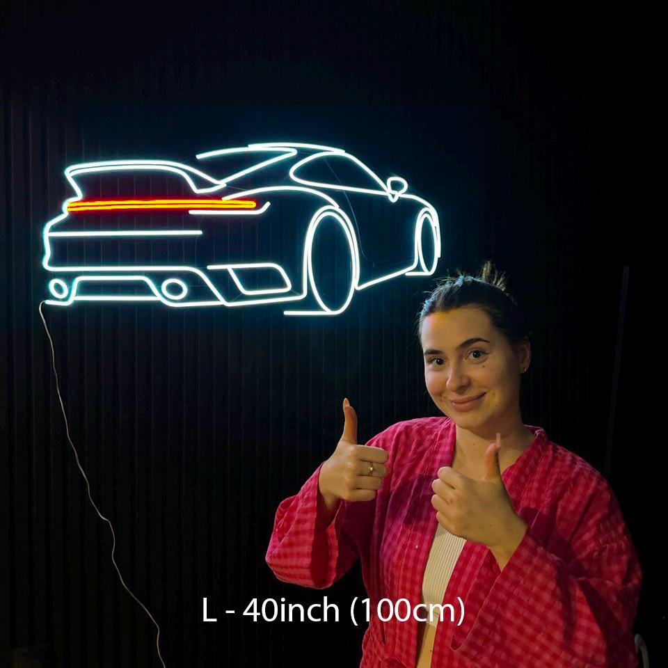 Custom Car Neon Sign – Personalized Garage Decor, Gift for Him, Husband’s Man Cave Light