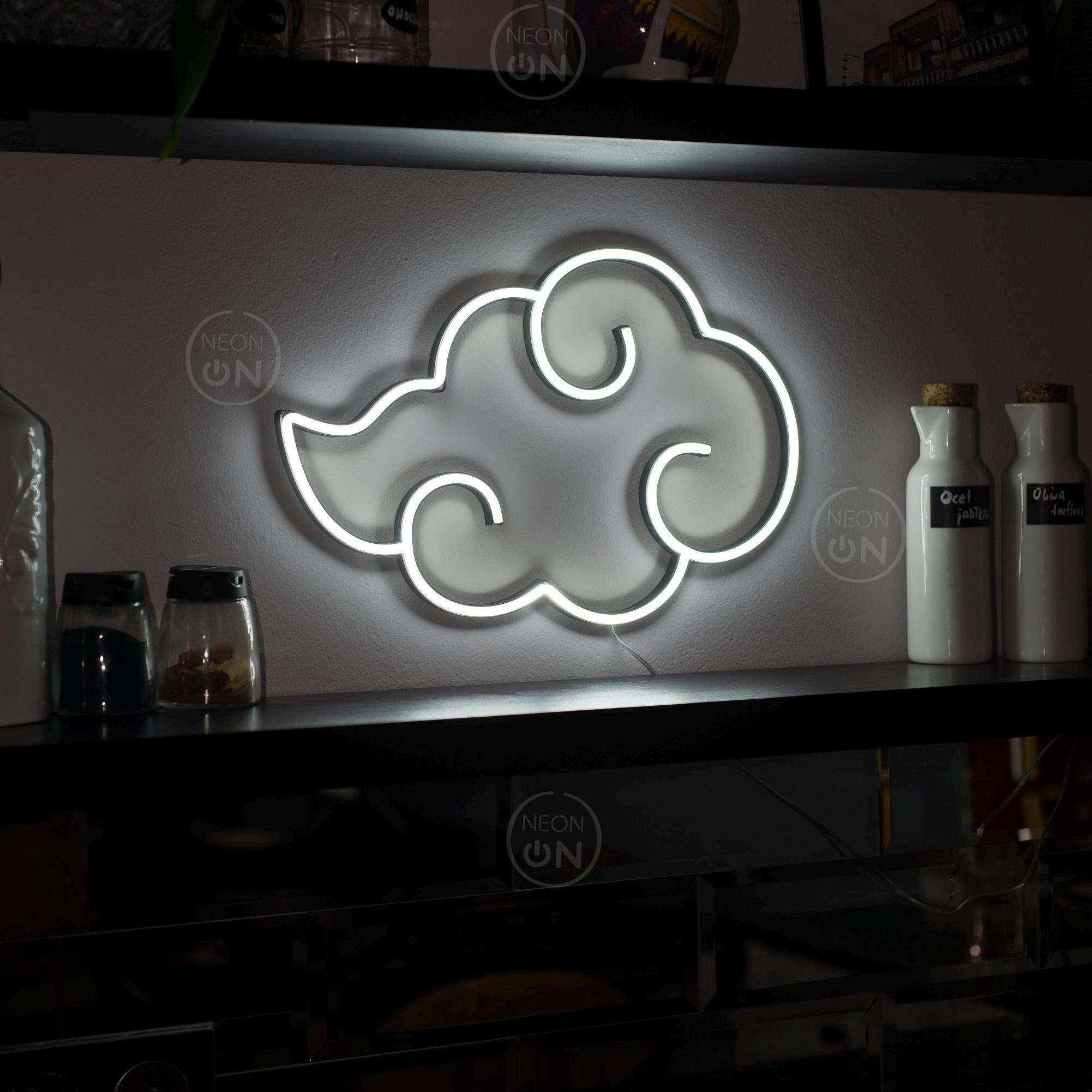 akatsuki anime cloud Neon Sign wall sign decor, Neon anime Sign, Wall Art, asian Decor, Neon Light, neon Sign, Manga Art, anime wall art