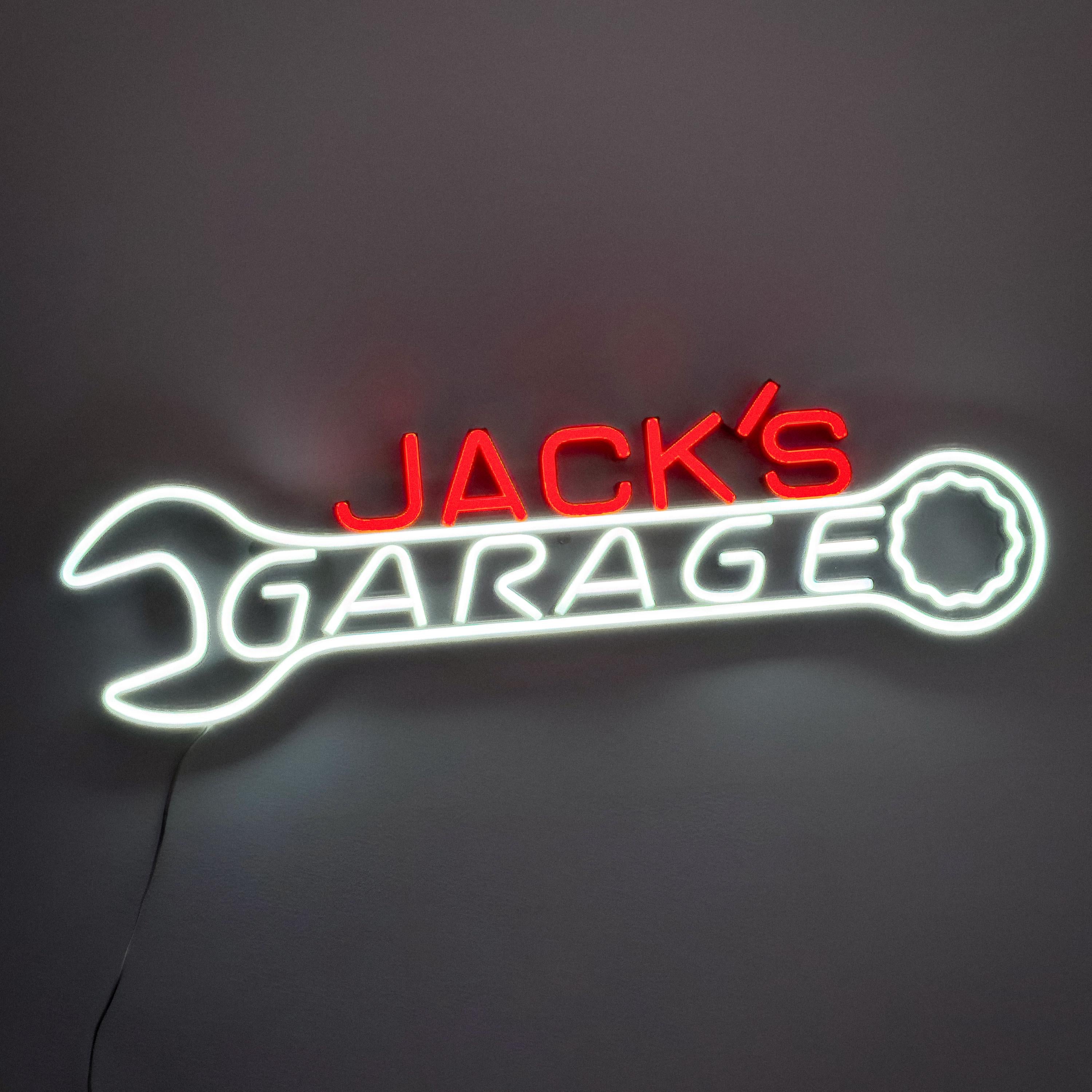 Custom Garage neon Wall Art LED Light Personalized Workshop Name Sign Home Decor Car Mechanic Repair Decoration Repairman Birthday