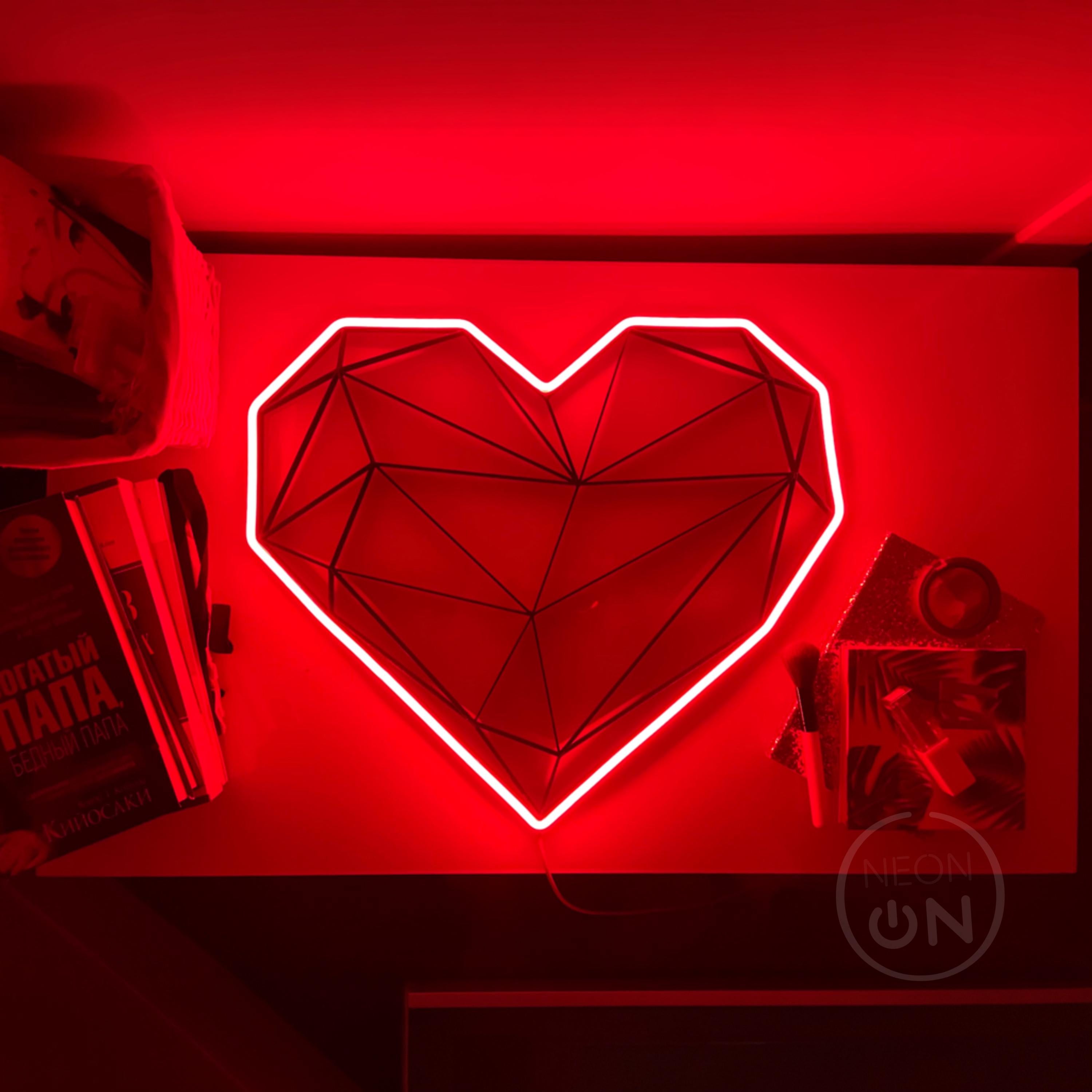 heart Neon Sign Bedroom Heart Neon Sign Custom Nails Salon Shop Sign Event Party Home Wall Decor LED love letter Neon Lights