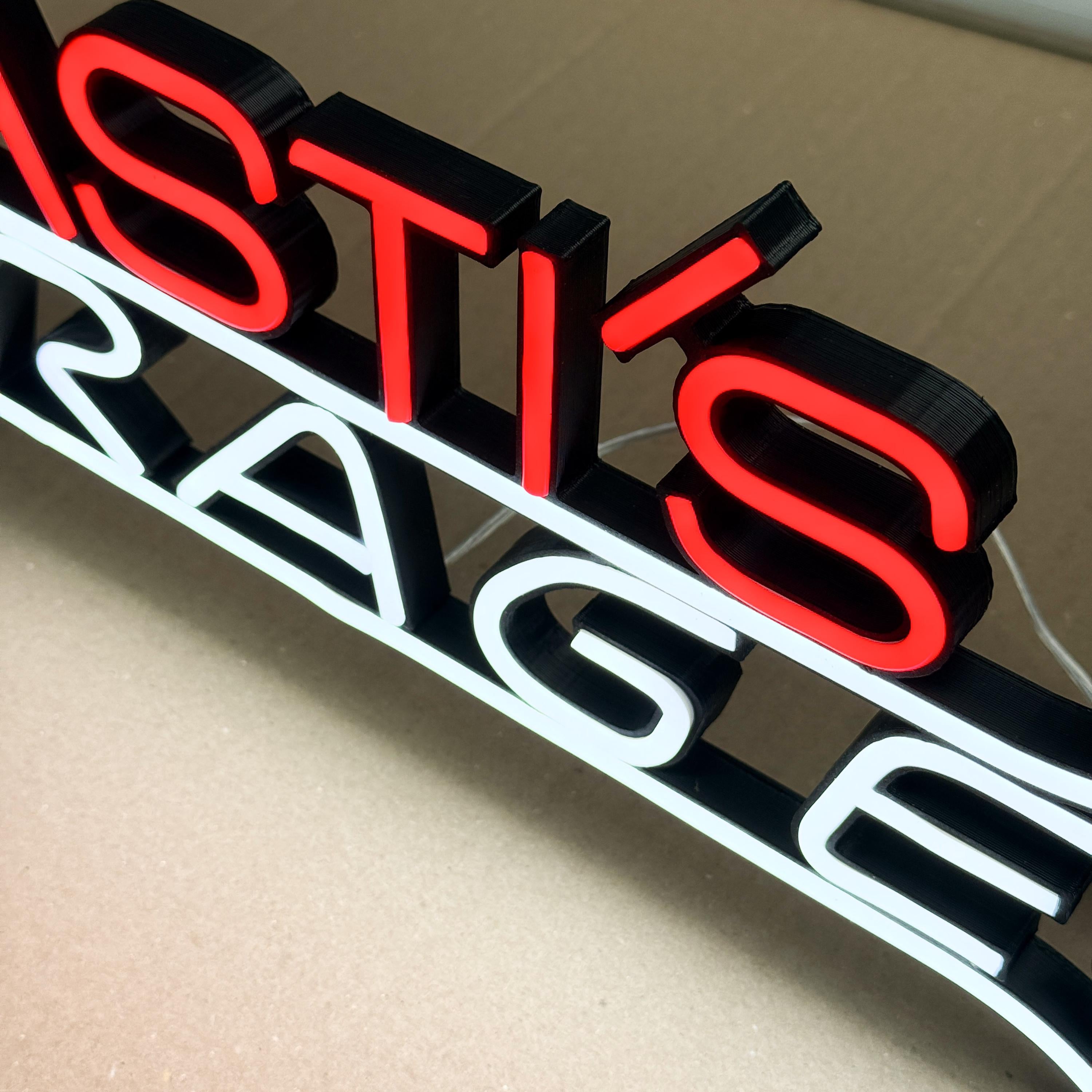 Custom Garage decor Signs, Personalized neon Garage Signs,Gift for Dad, Gift for husband,Man Cave Decor, Workshop Car Sign, garage sign