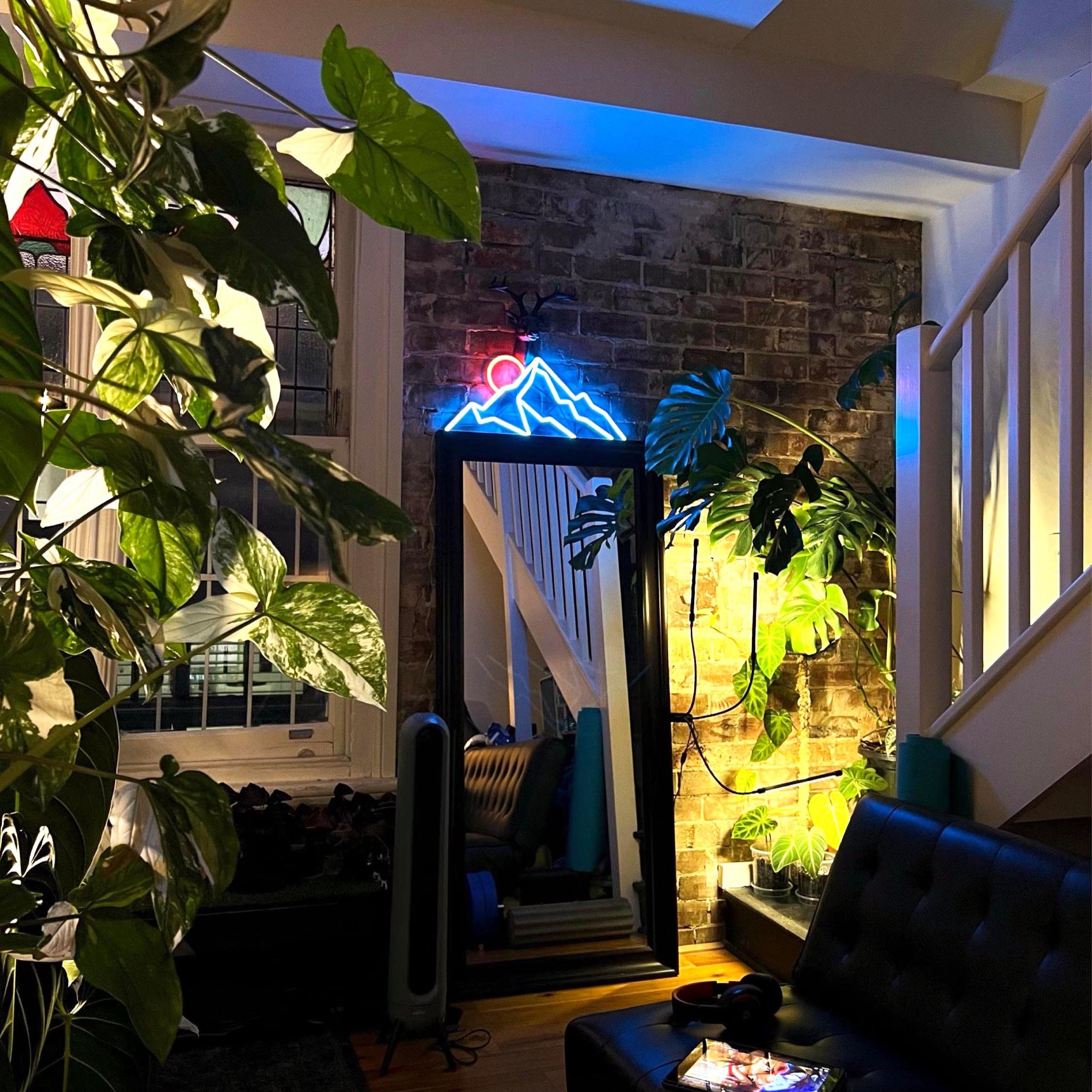 mountain neon wall art landscape Neon Sign neon art, Mountain Art Light Sign, Led light Wall Decor, mount decor, Custom Neon Sign, gift man