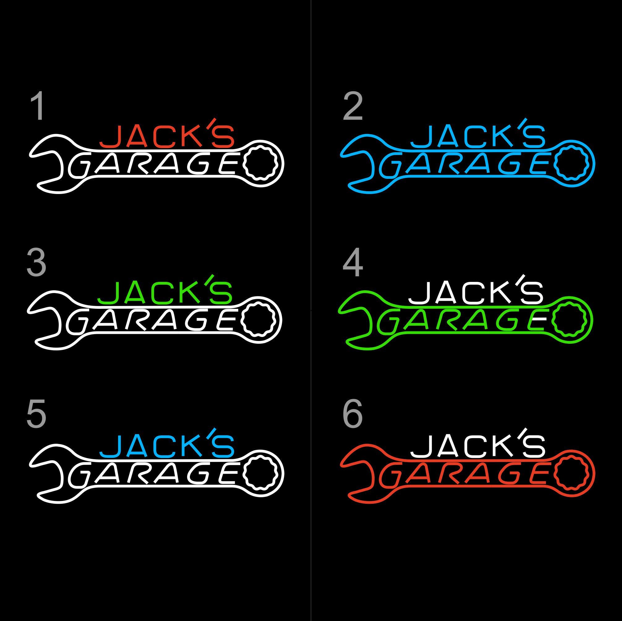 Custom Garage decor Signs, Personalized neon Garage Signs,Gift for Dad, Gift for husband,Man Cave Decor, Workshop Car Sign, garage sign