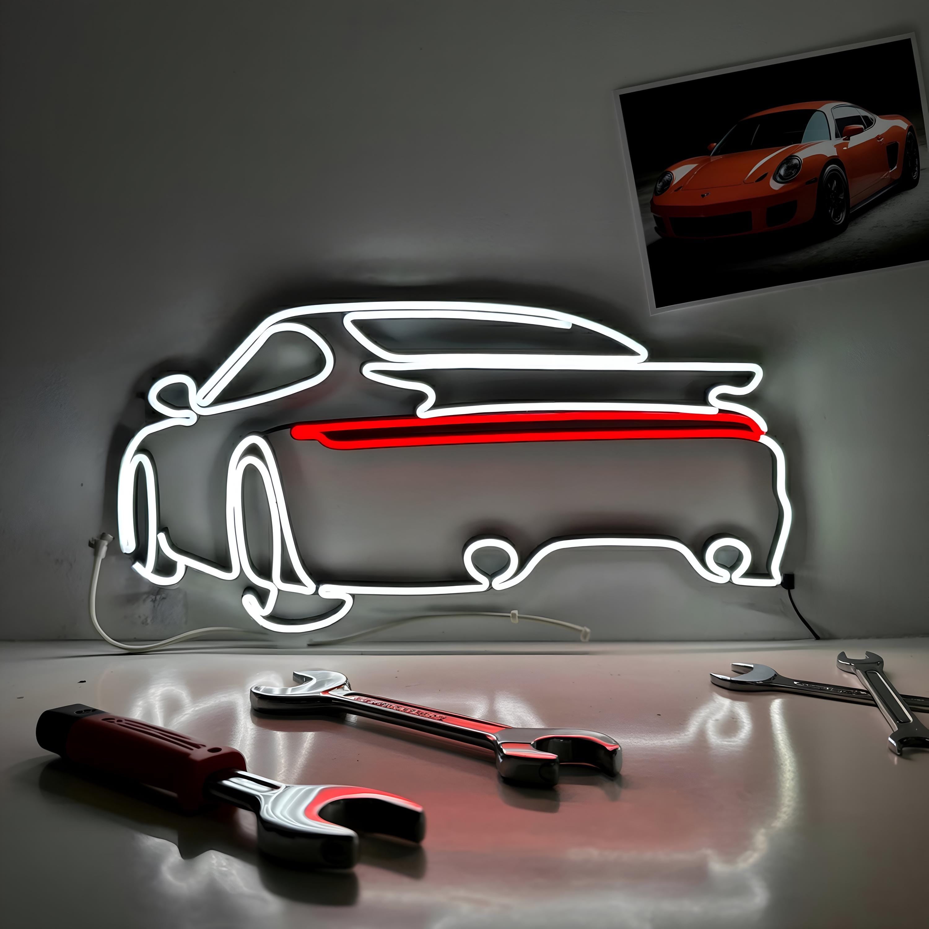 neon sign wall art car neon bedroom garage wall decor car art wall decor, neon wall decor, car sign gift car led custom interior