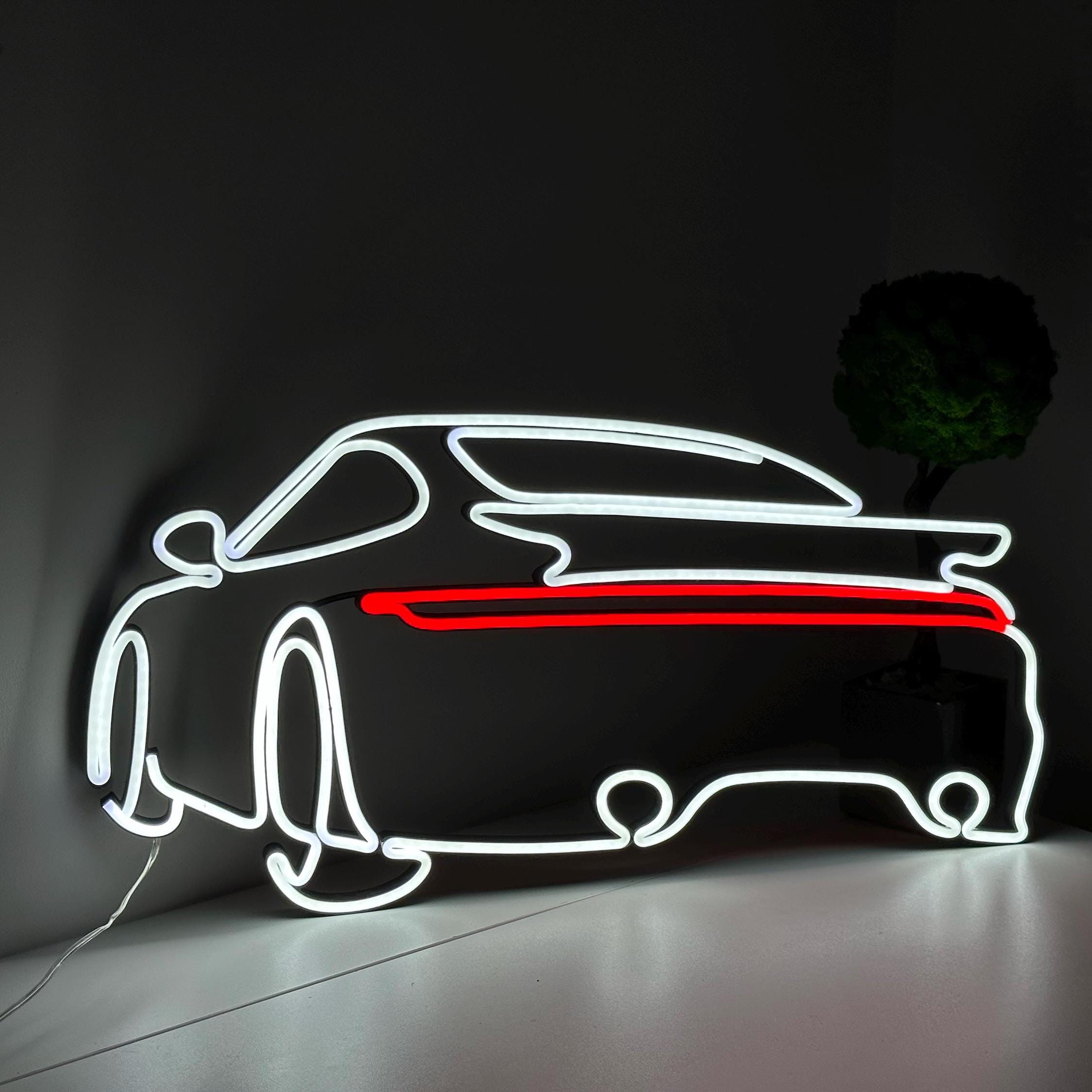 neon sign wall art car neon bedroom garage wall decor car art wall decor, neon wall decor, car sign gift car led custom interior