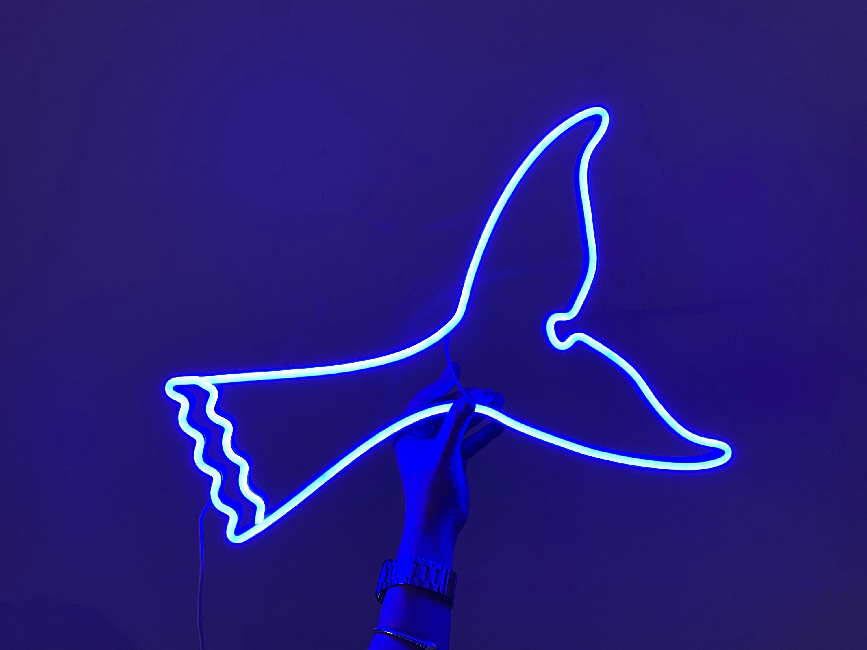 Whale tail neon sign - Neonon