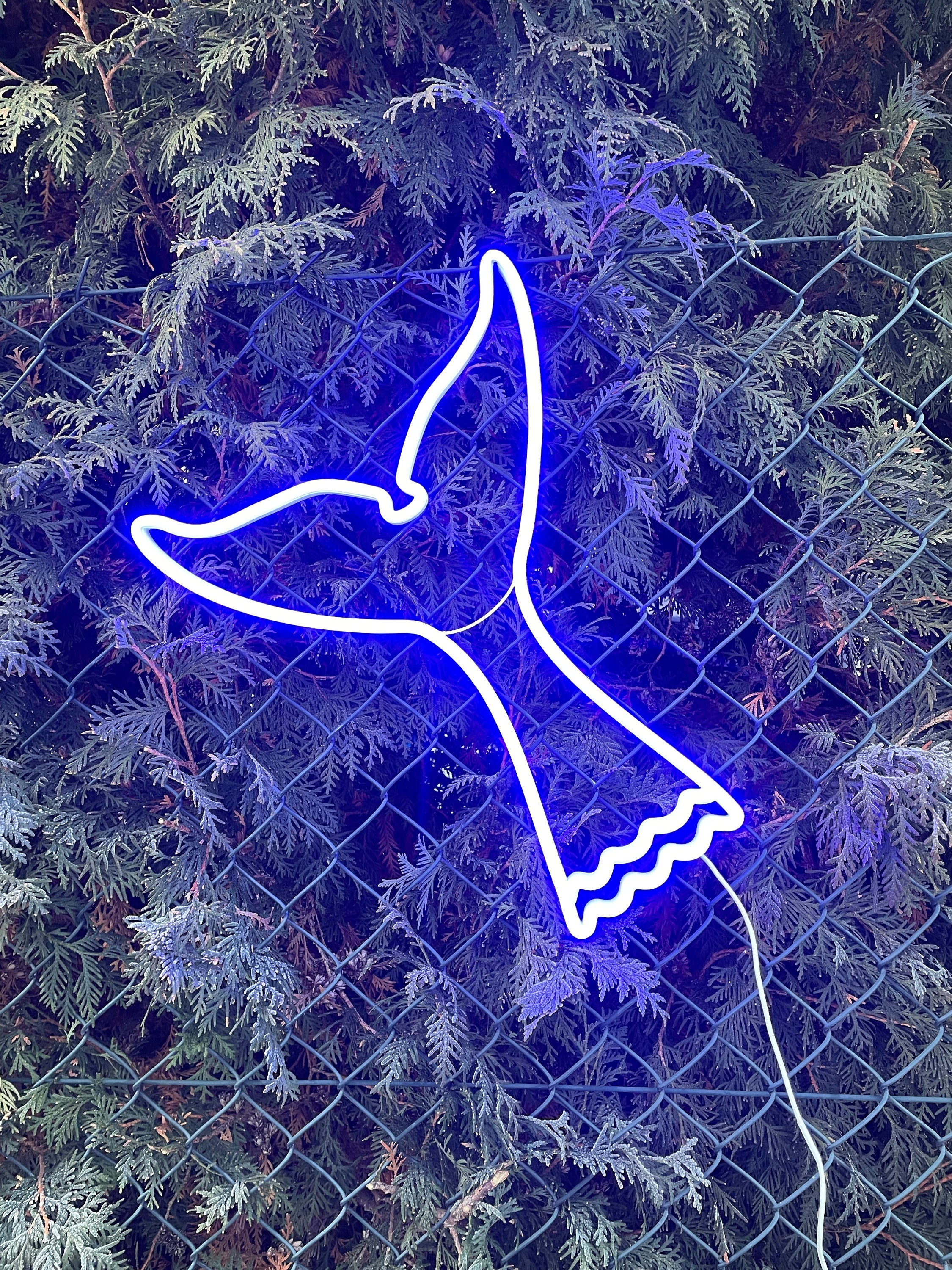 Whale tail neon sign - Neonon