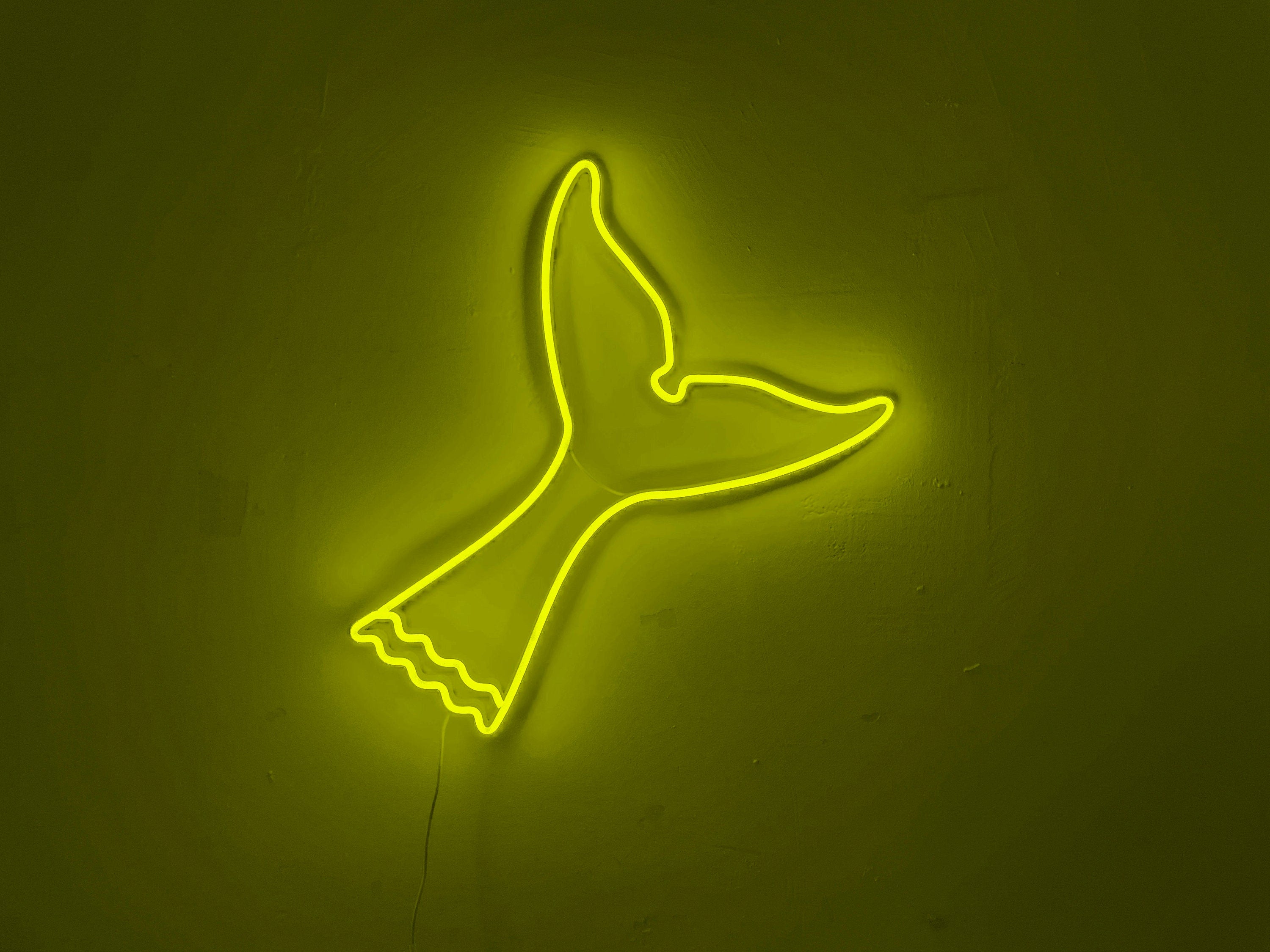 Whale tail neon sign - Neonon
