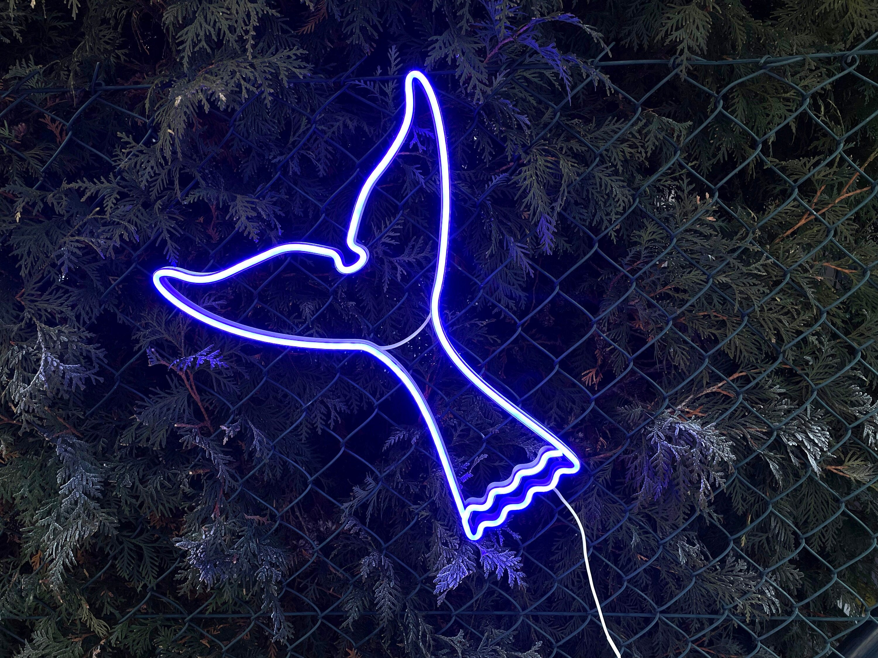 Whale tail neon sign - Neonon