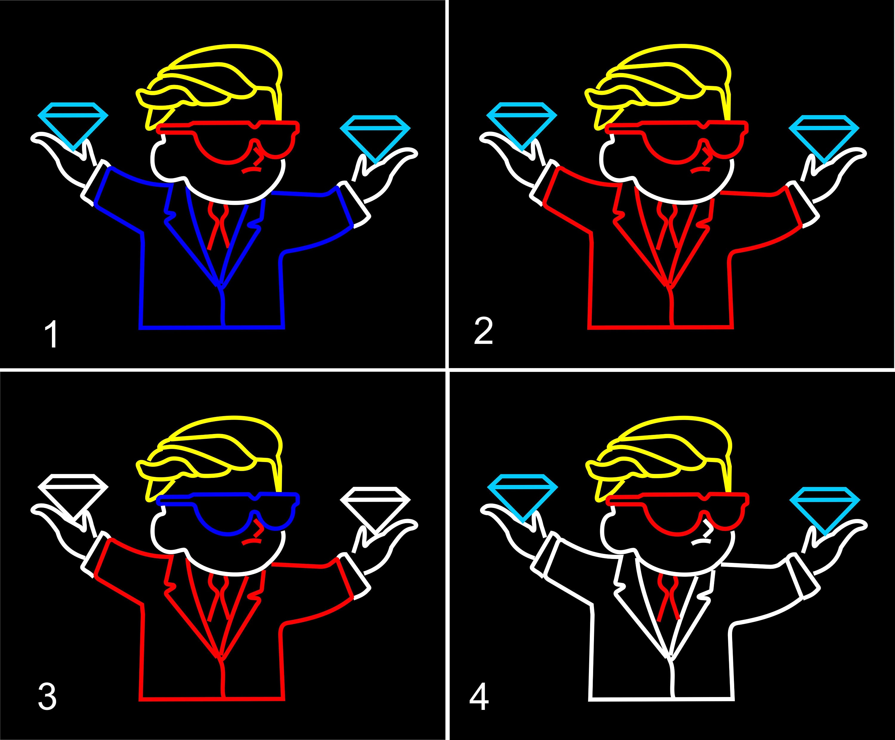 Diamond hands neon sign - Neonon