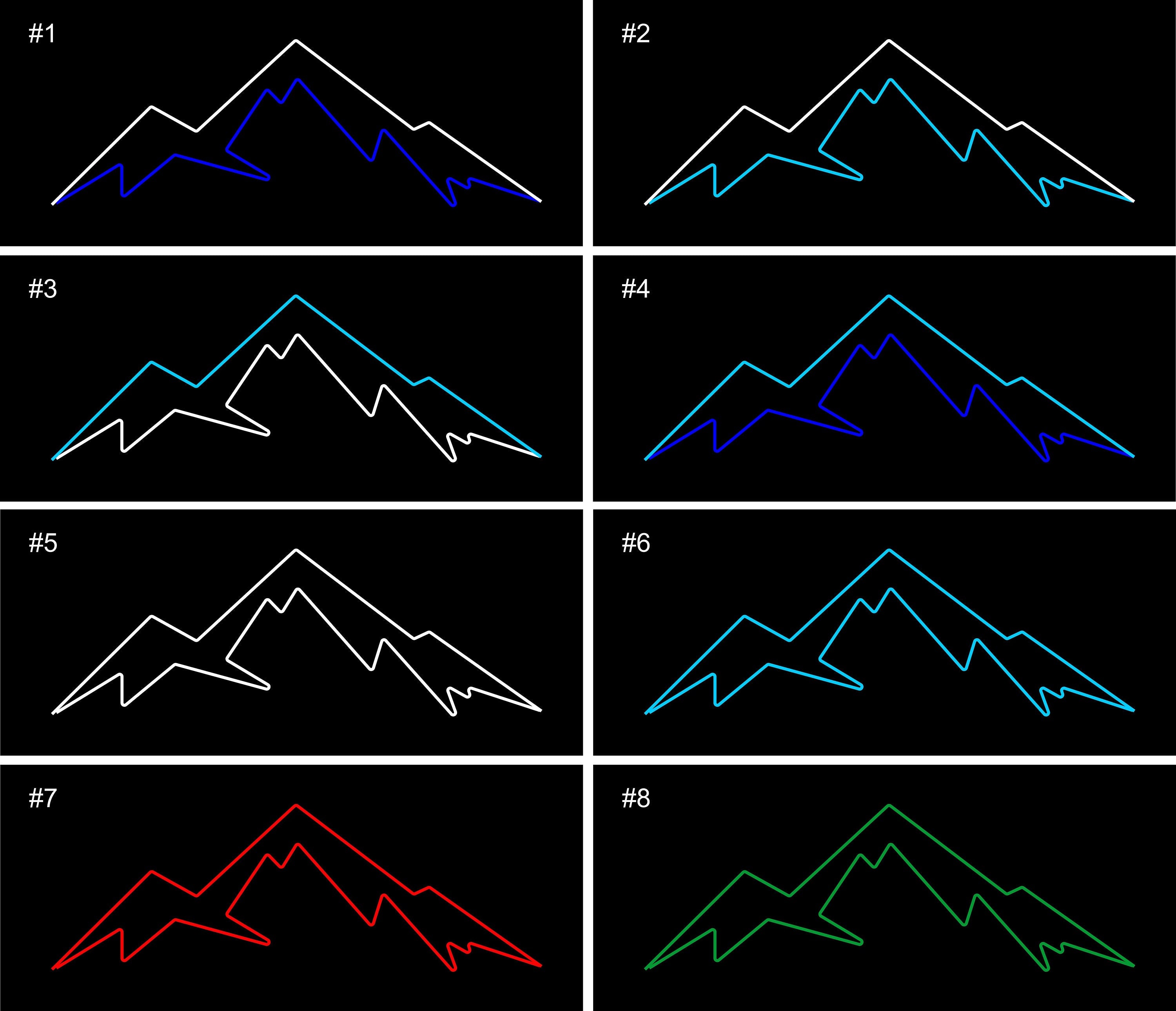 Mountain neon sign - Neonon