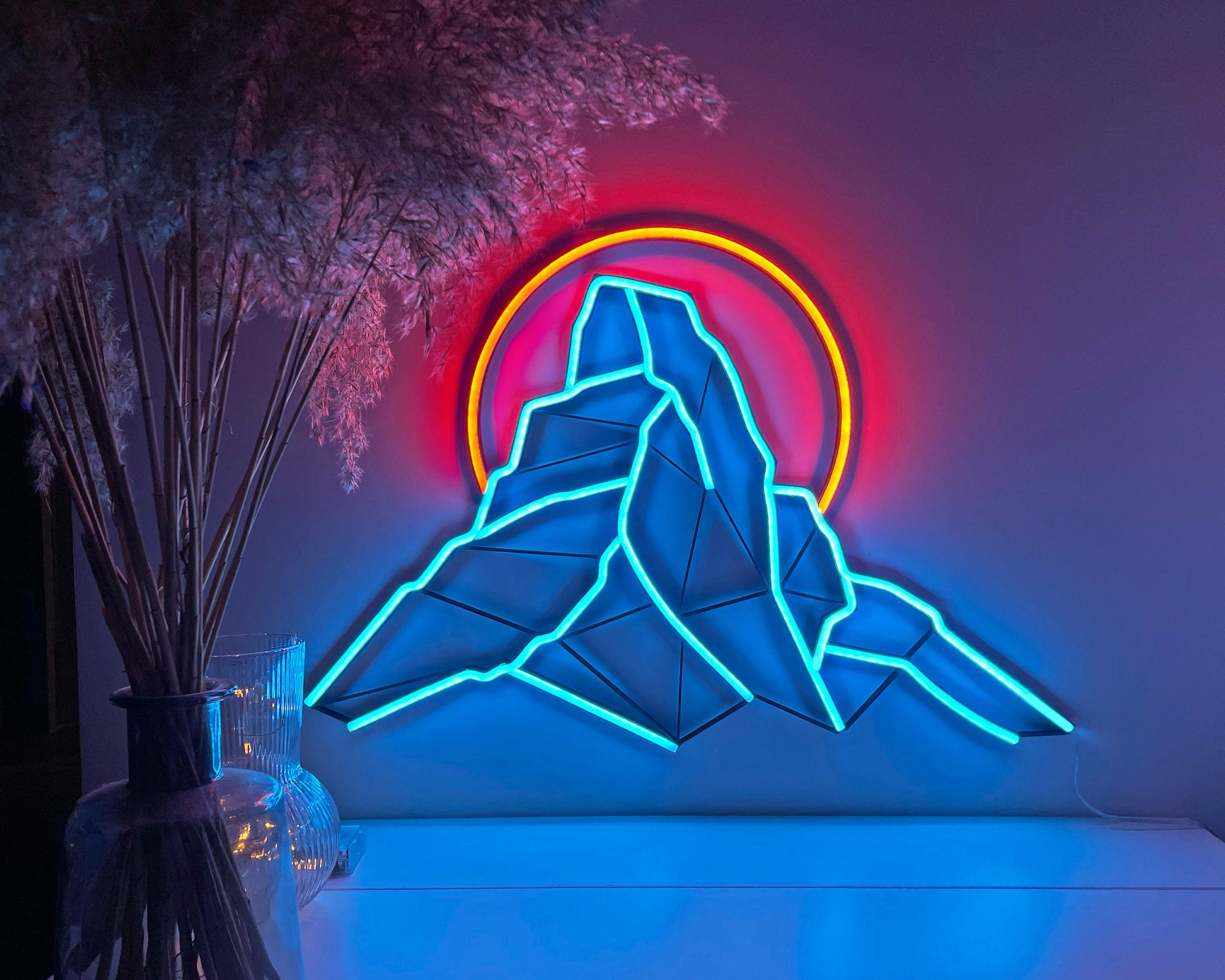 Mountain montehorn neon sign - Neonon