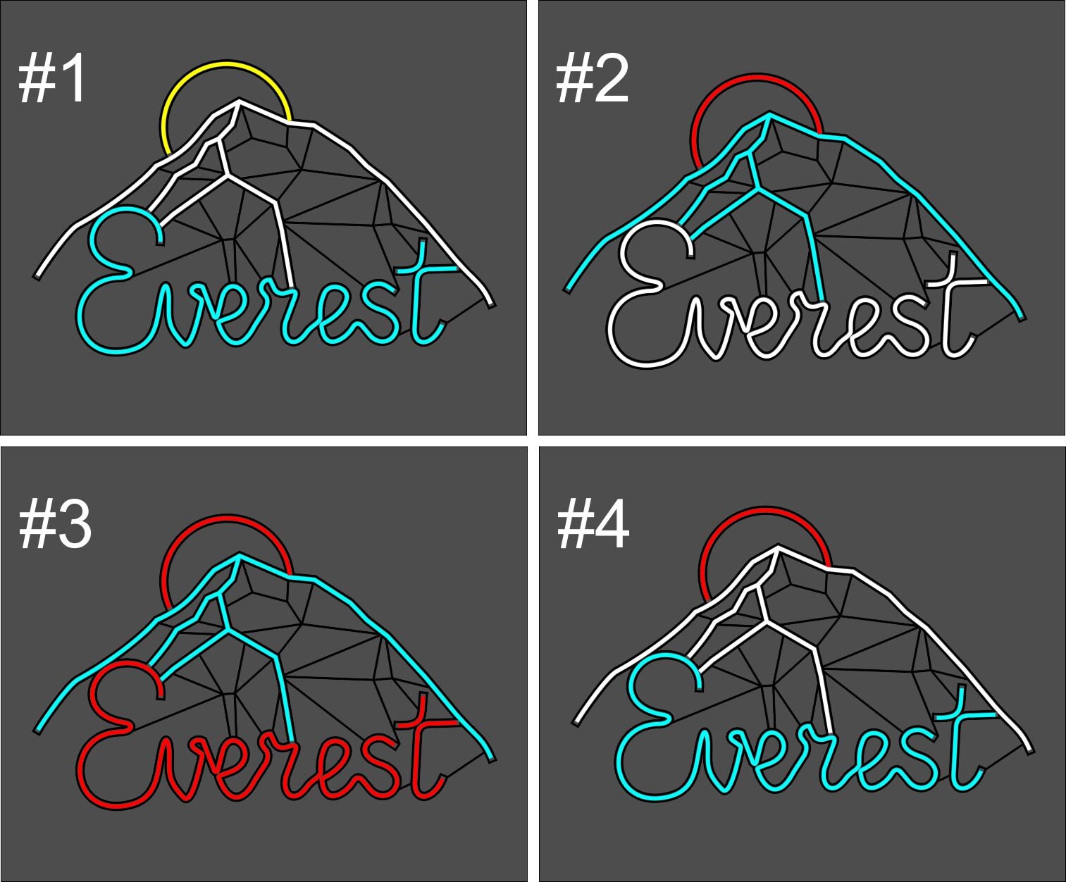 Everest neon sign - Neonon