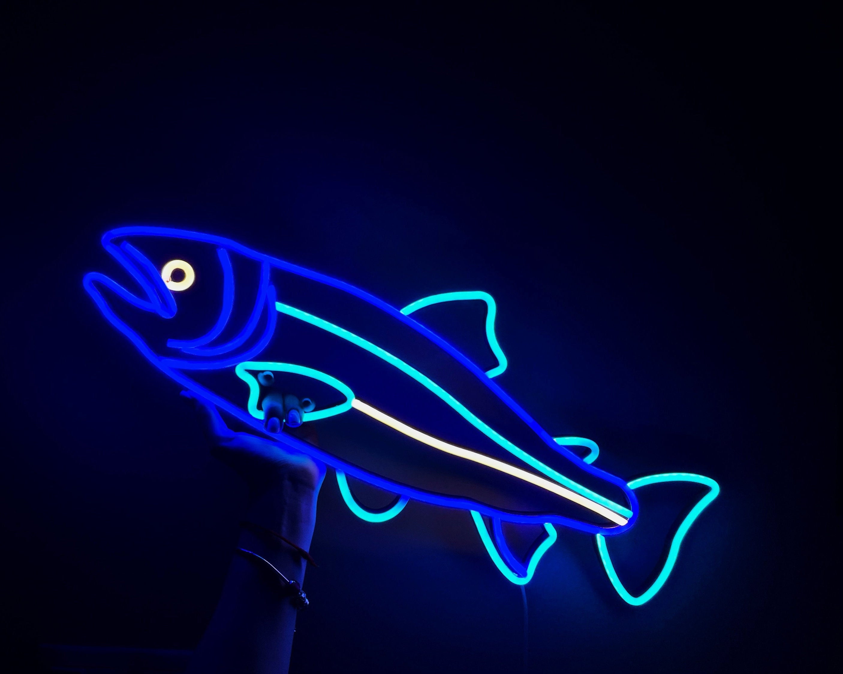 Salmon fish neon sign - Neonon