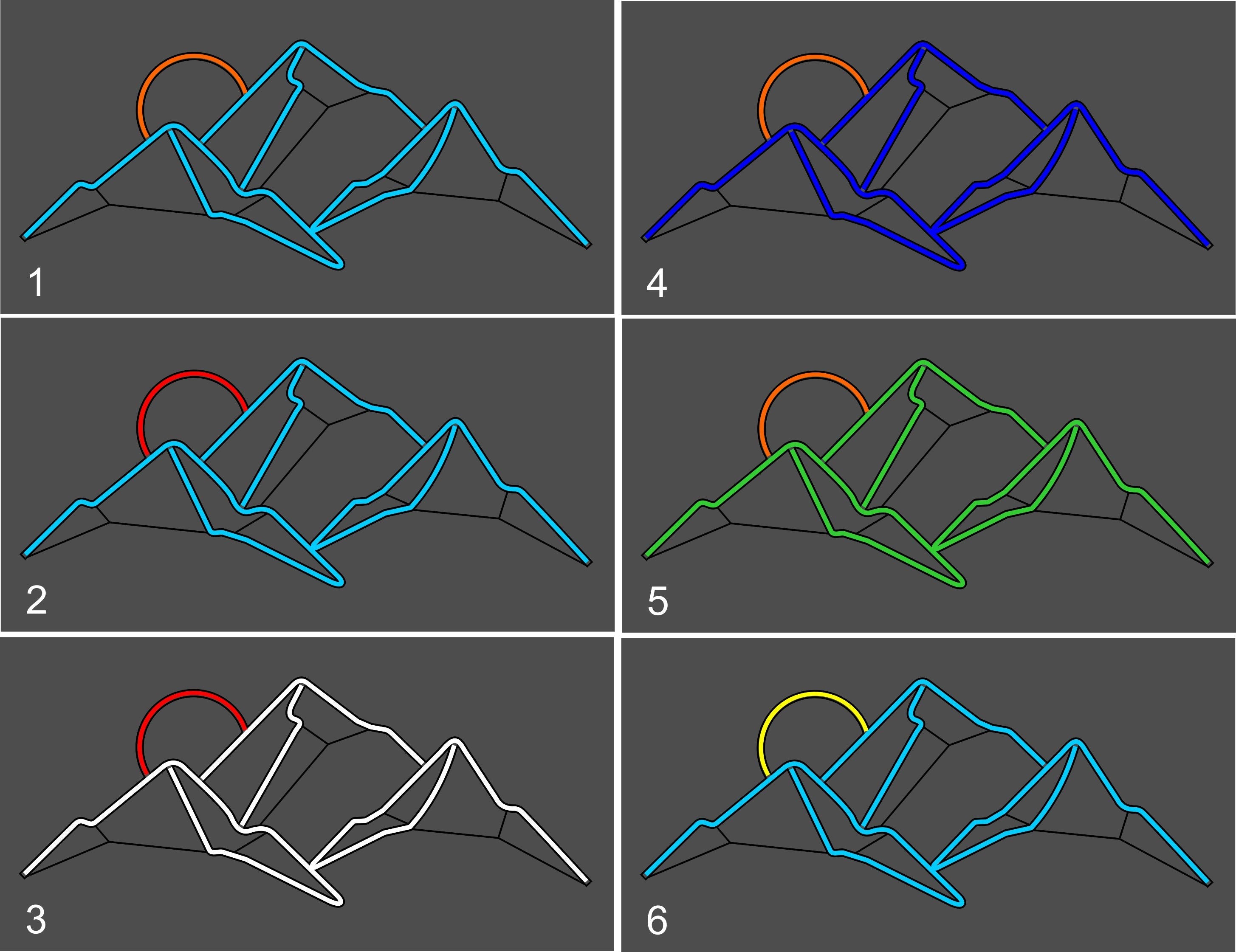 mountain neon sign bedroom - Neonon